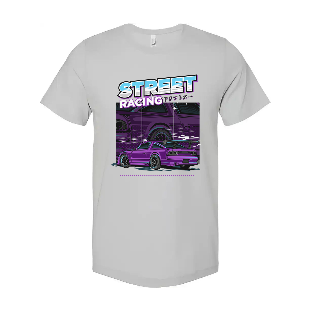 Purple Nissan 240SX Street Racing Graphic T Shirt Unisex Car Enthusiast Apparel Collection