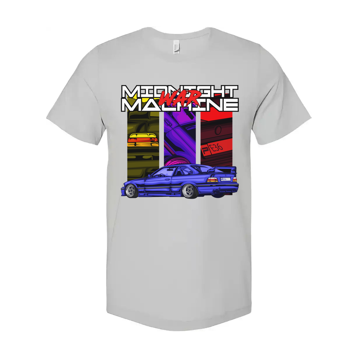 BMW 3 Series Unisex Graphic T Shirt With Blue Car Artwork And Street Racing Design