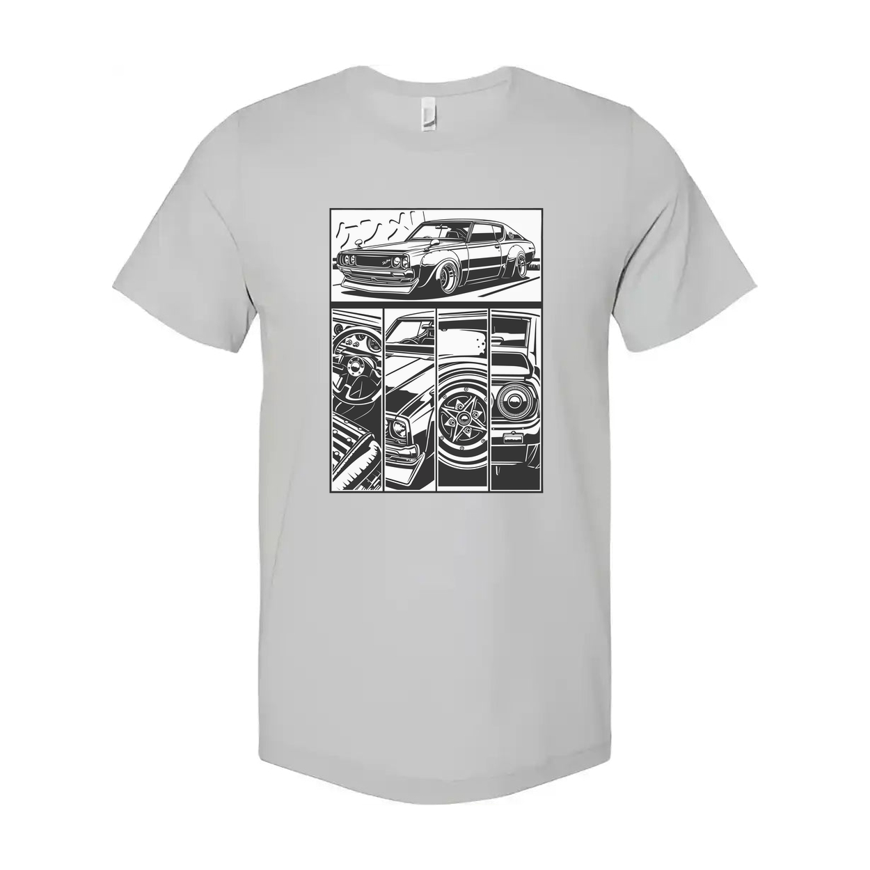Datsun 240Z Comic Style Car Graphic T Shirt for Unisex Auto Enthusiasts and Car Lovers
