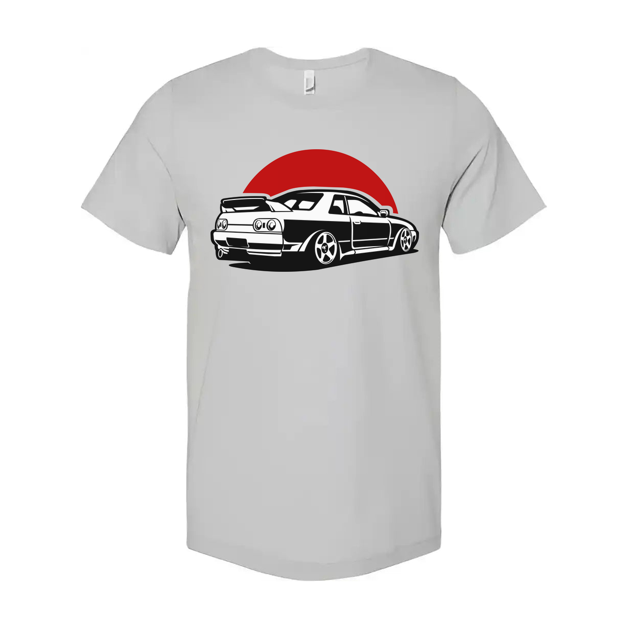Nissan Skyline GTR R32 Graphic T Shirt For Car Enthusiasts With Bold Black Illustration On White