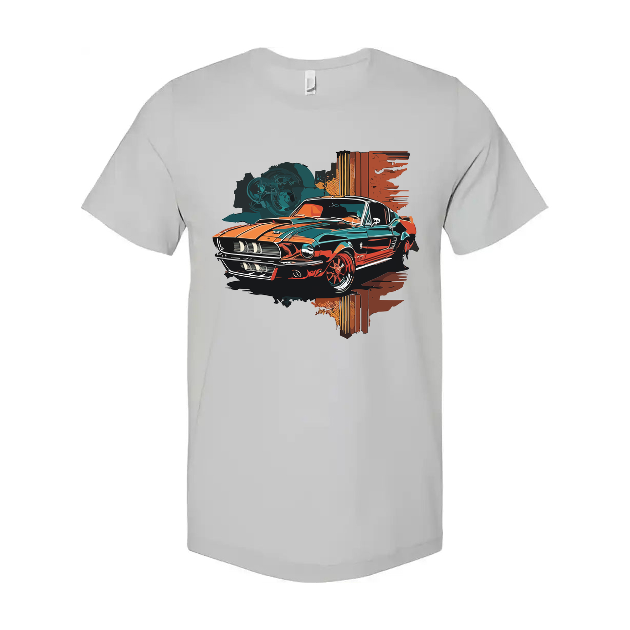 Vintage 1960s Ford Mustang Shelby GT500 Graphic Unisex T Shirt With Classic Car Artwork