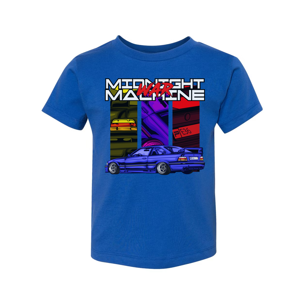 BMW 3 Series Unisex Graphic T Shirt With Blue Car Artwork And Street Racing Design