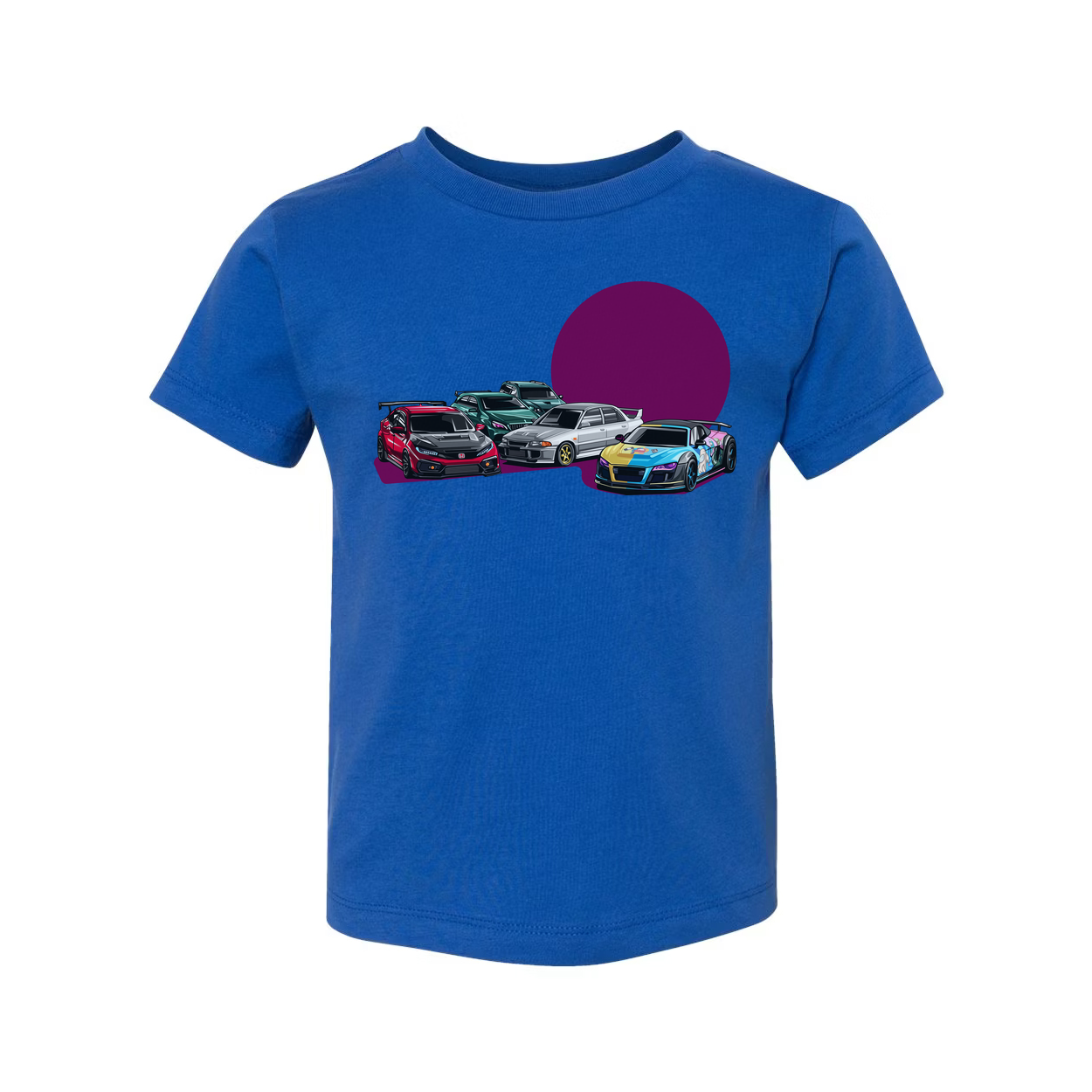 Unisex Car Enthusiast T Shirt With Honda Civic Type R Subaru Impreza WRX STI Mitsubishi Lancer Evolution IX Audi R8