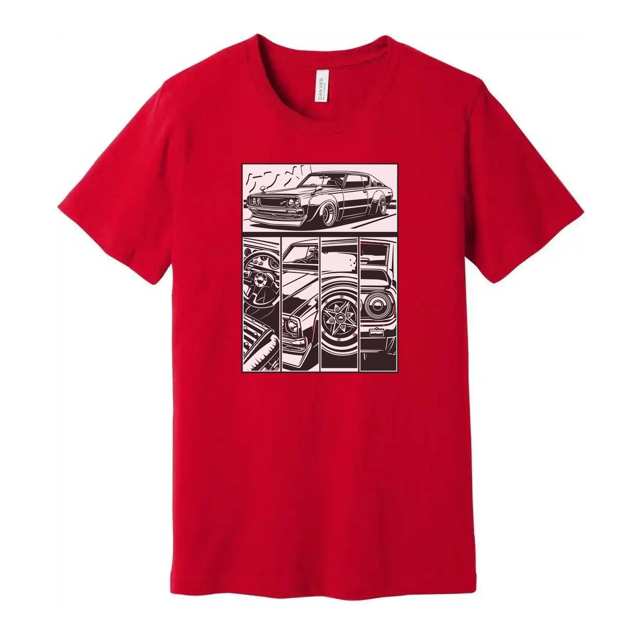 Datsun 240Z Comic Style Car Graphic T Shirt for Unisex Auto Enthusiasts and Car Lovers