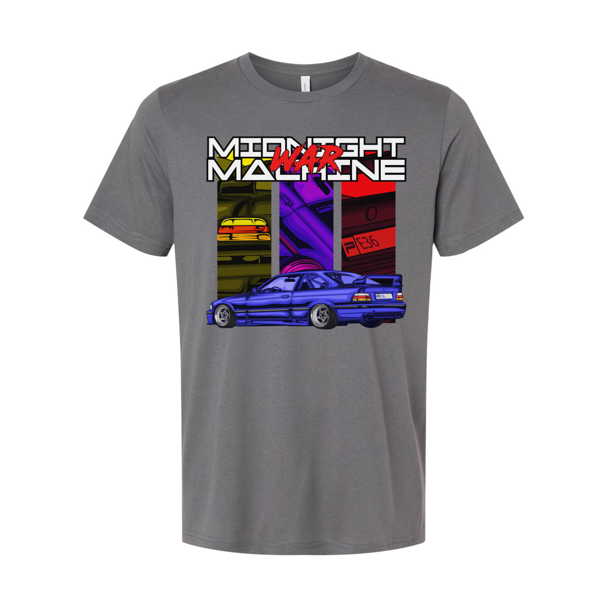 BMW 3 Series Unisex Graphic T Shirt With Blue Car Artwork And Street Racing Design
