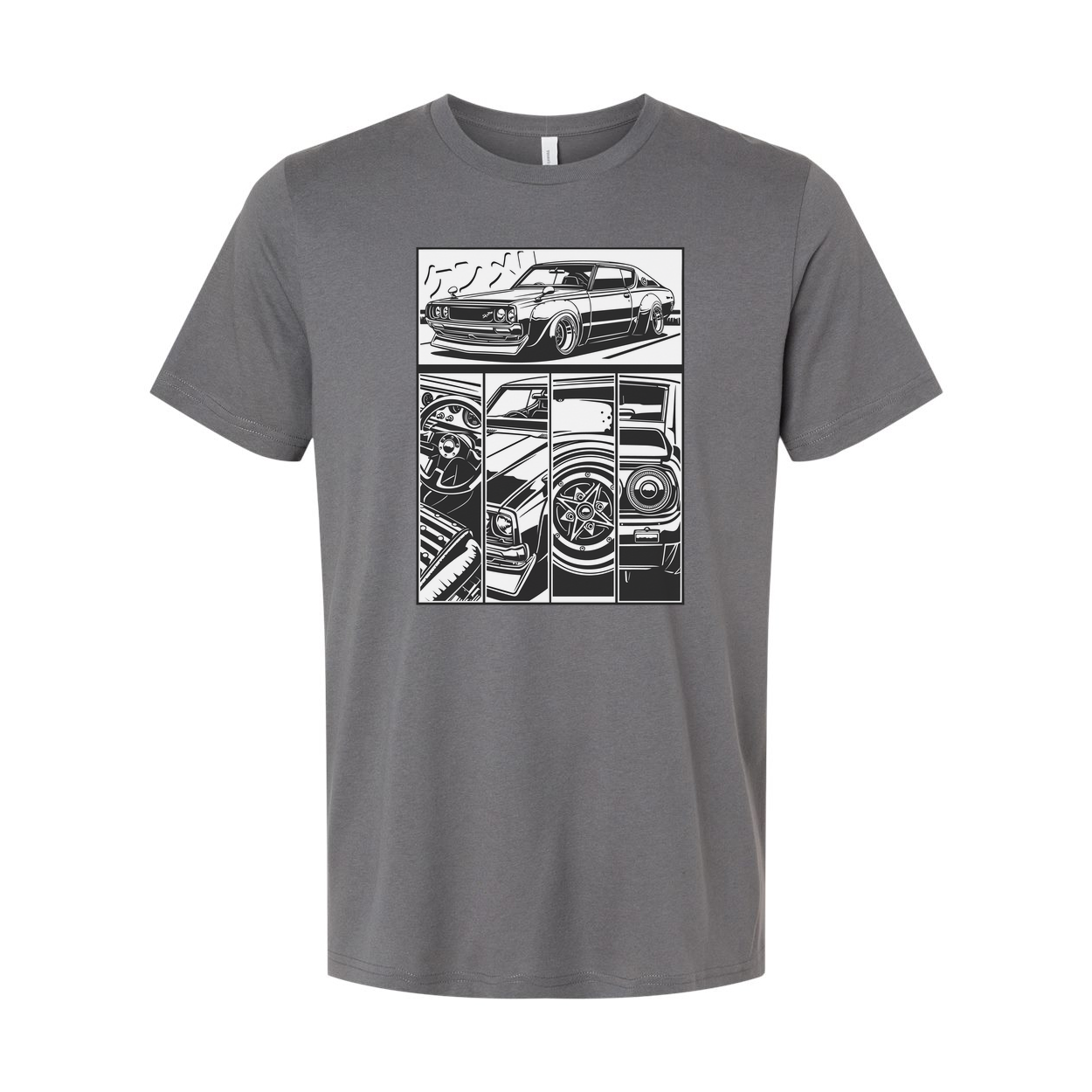 Datsun 240Z Comic Style Car Graphic T Shirt for Unisex Auto Enthusiasts and Car Lovers