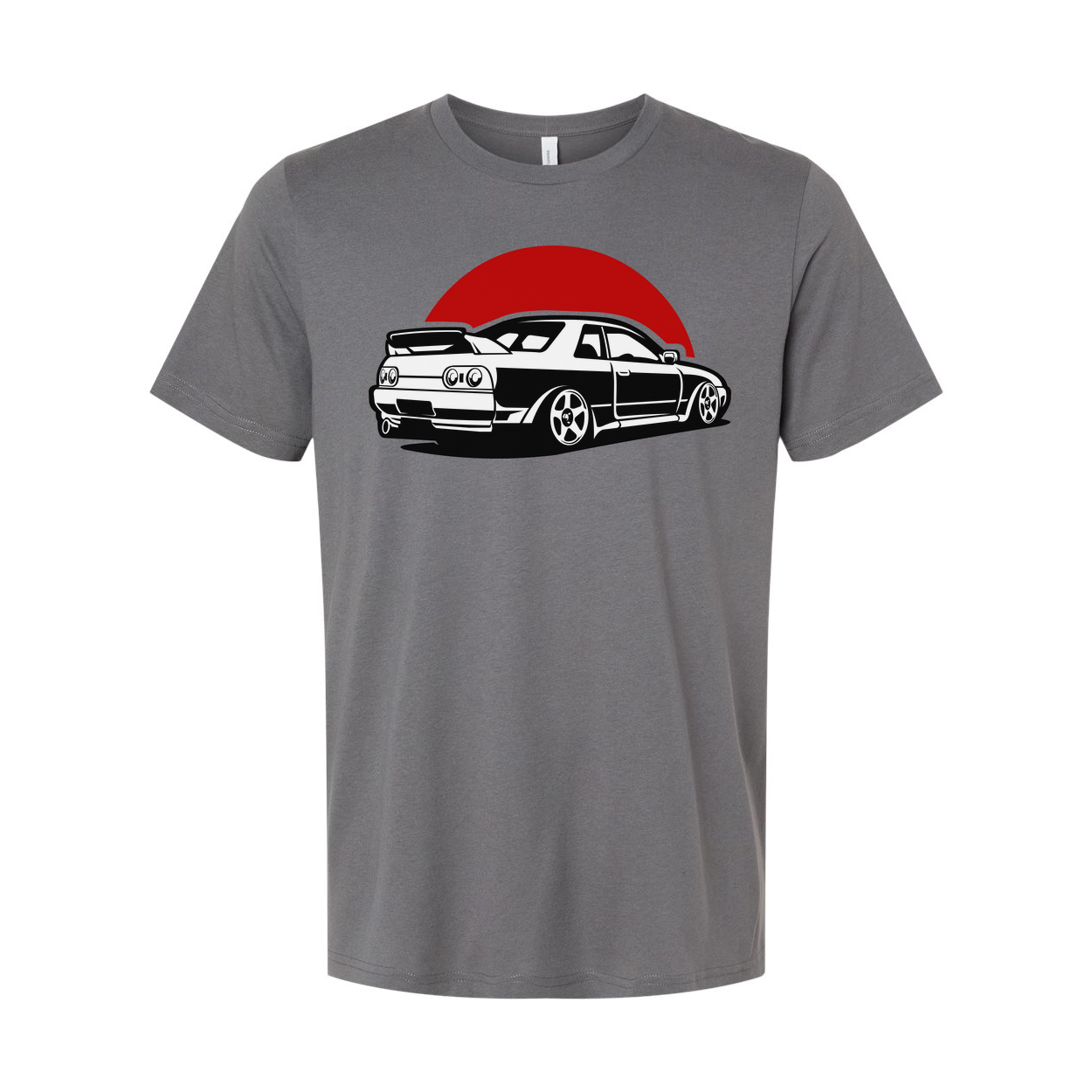 Nissan Skyline GTR R32 Graphic T Shirt For Car Enthusiasts With Bold Black Illustration On White