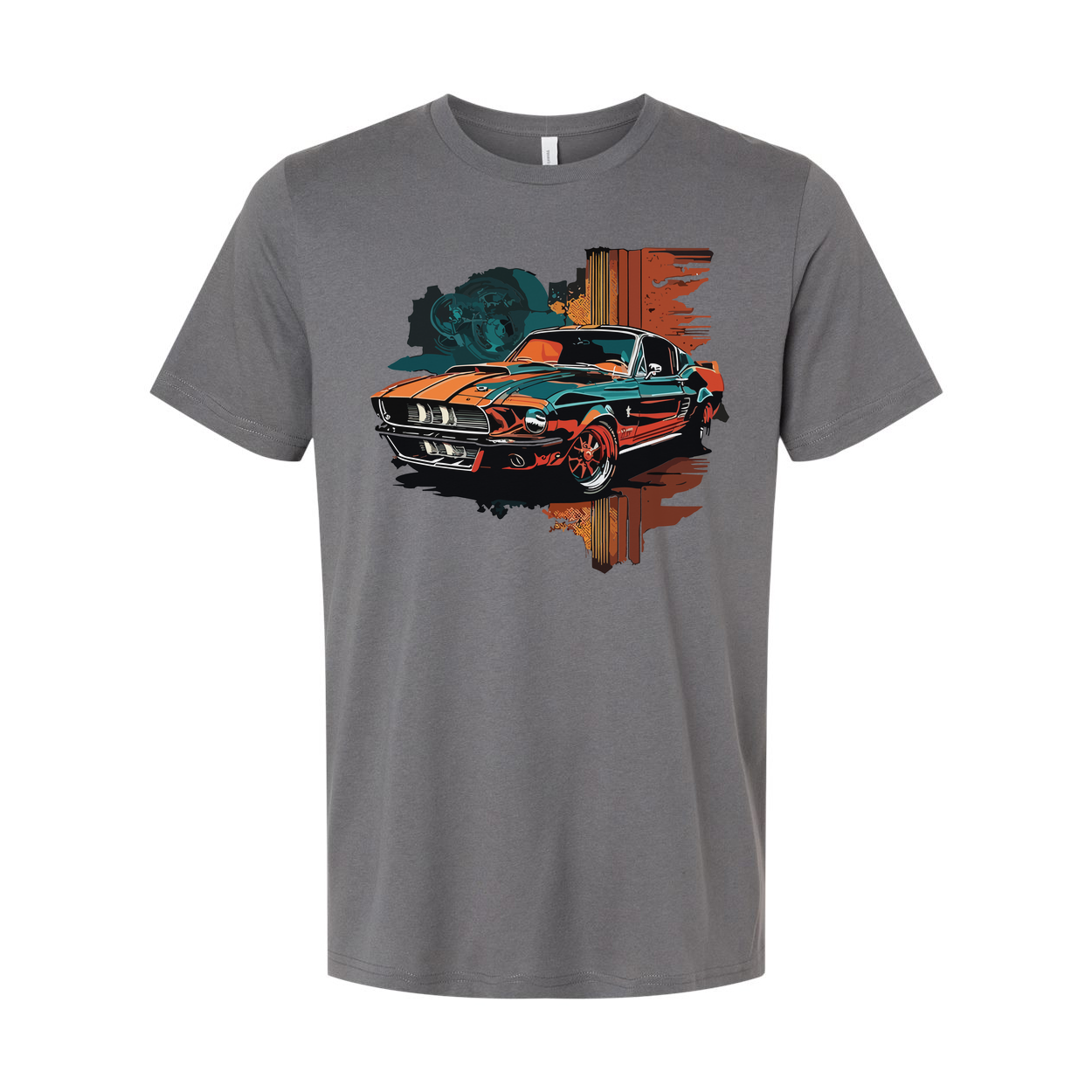 Vintage 1960s Ford Mustang Shelby GT500 Graphic Unisex T Shirt With Classic Car Artwork