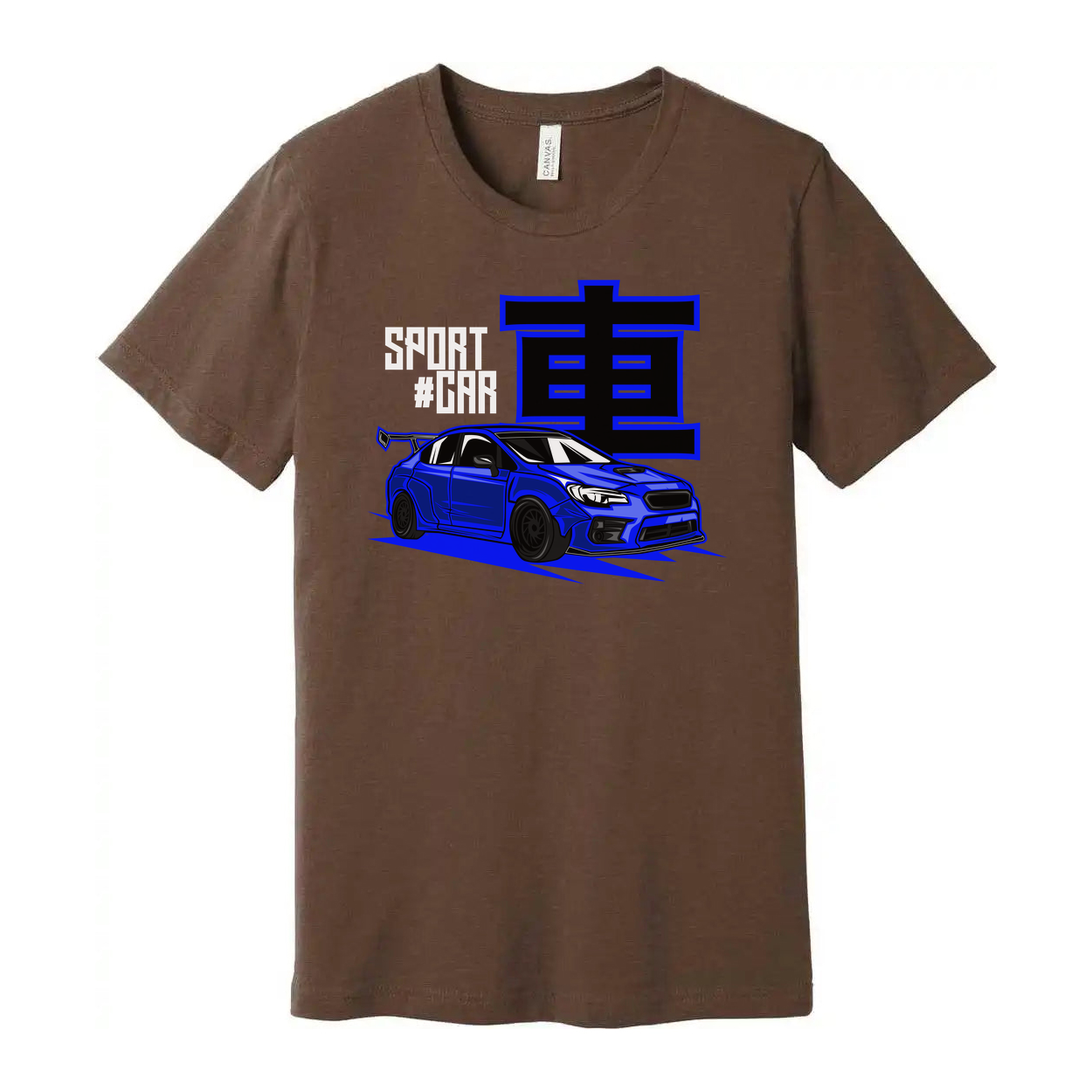 Blue Subaru WRX STI Sports Car Graphic T Shirt For Men Women Unisex Short Sleeve