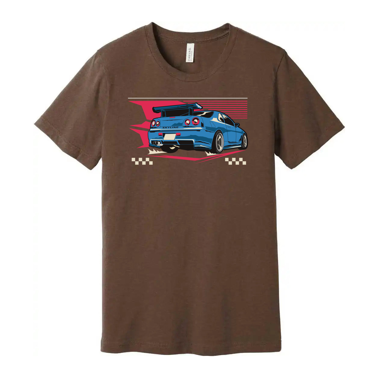 R34 Nissan Skyline GT R Graphic Unisex T Shirt Car Enthusiast Tee With Retro Design