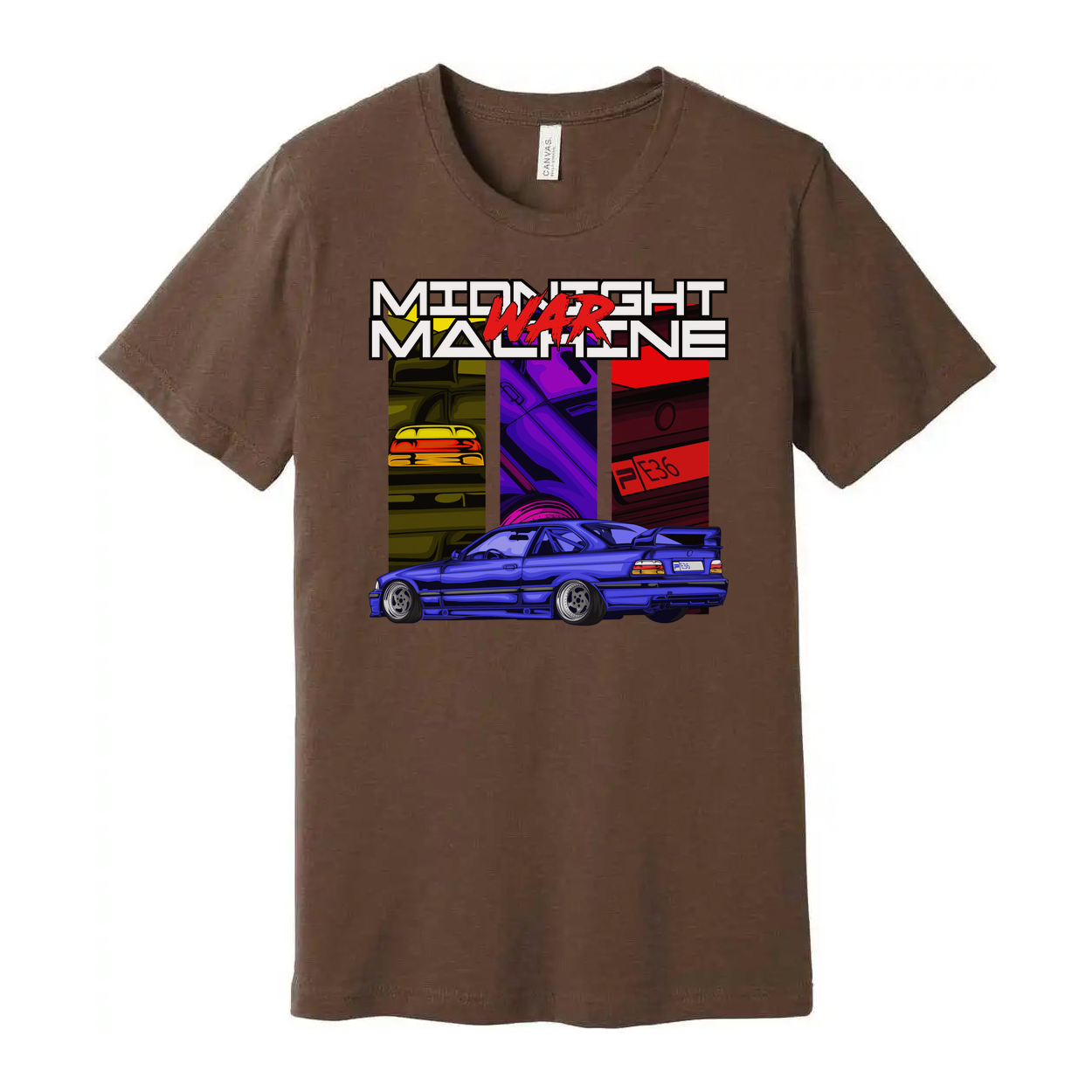 BMW 3 Series Unisex Graphic T Shirt With Blue Car Artwork And Street Racing Design