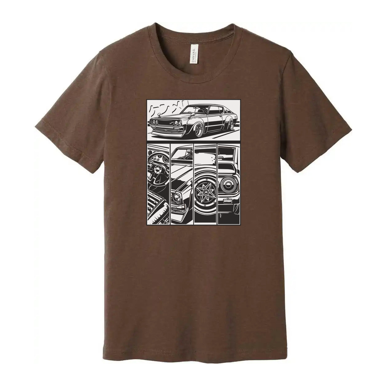 Datsun 240Z Comic Style Car Graphic T Shirt for Unisex Auto Enthusiasts and Car Lovers