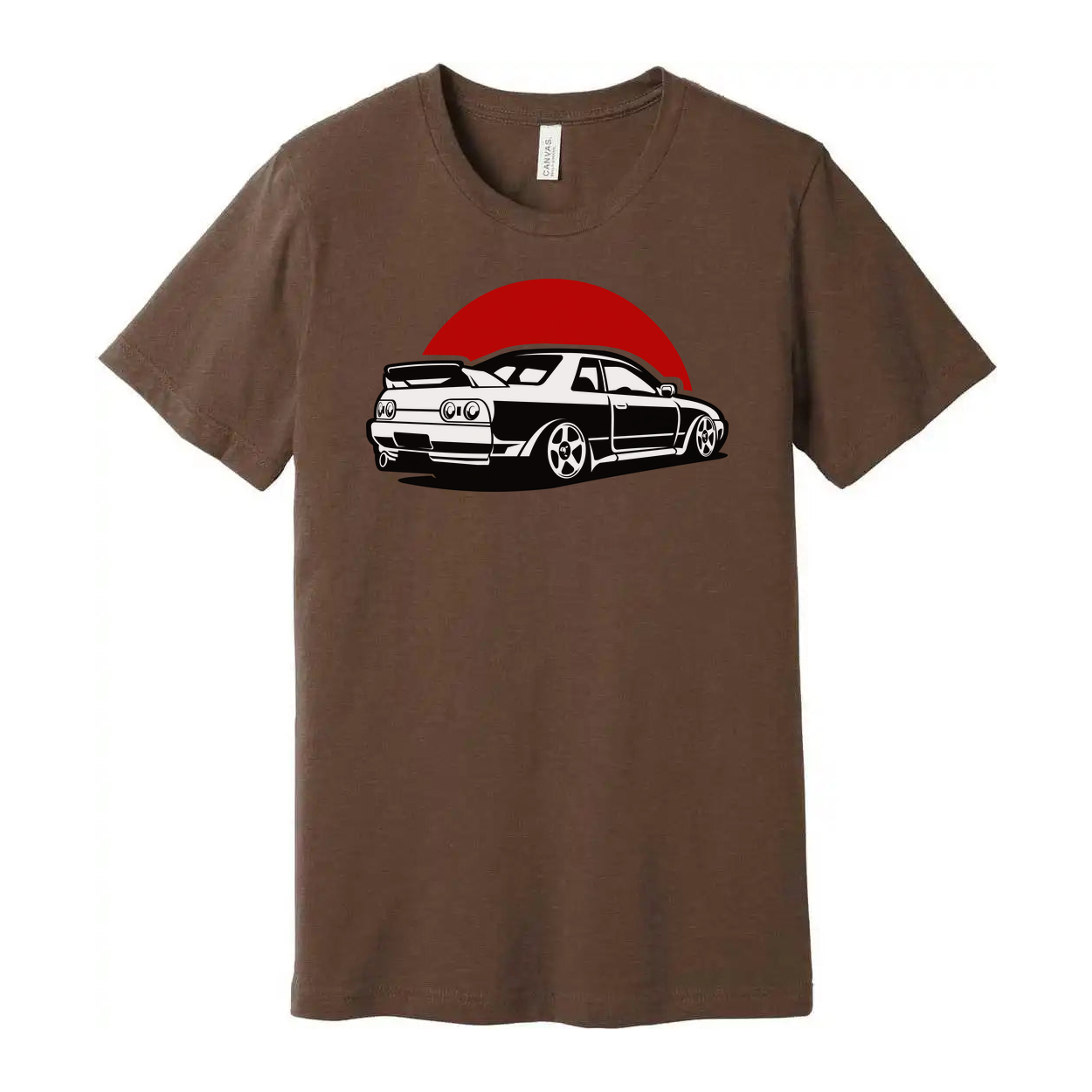 Nissan Skyline GTR R32 Graphic T Shirt For Car Enthusiasts With Bold Black Illustration On White