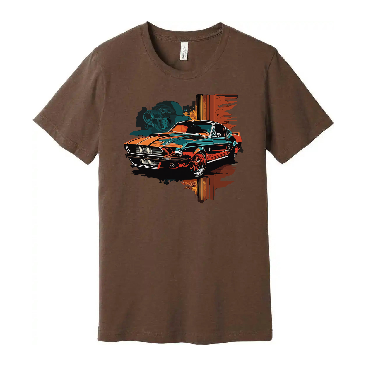 Vintage 1960s Ford Mustang Shelby GT500 Graphic Unisex T Shirt With Classic Car Artwork