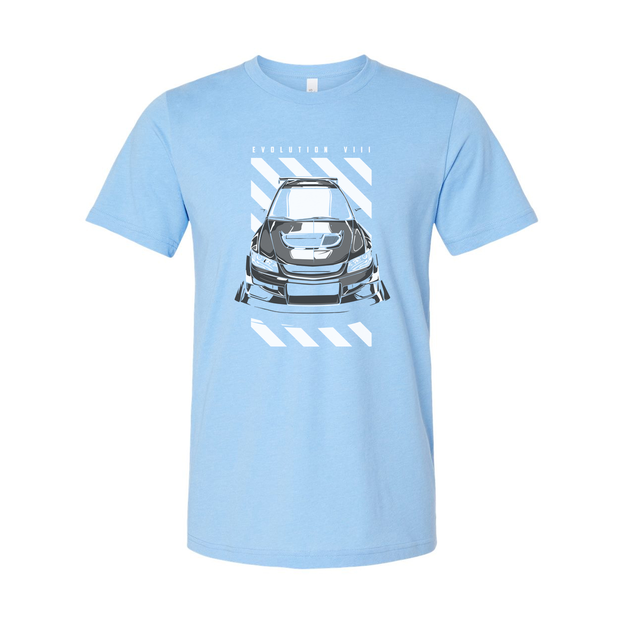 Unisex Mitsubishi Lancer Evolution Evo 8 Car Graphic T Shirt Front View Design Artwork