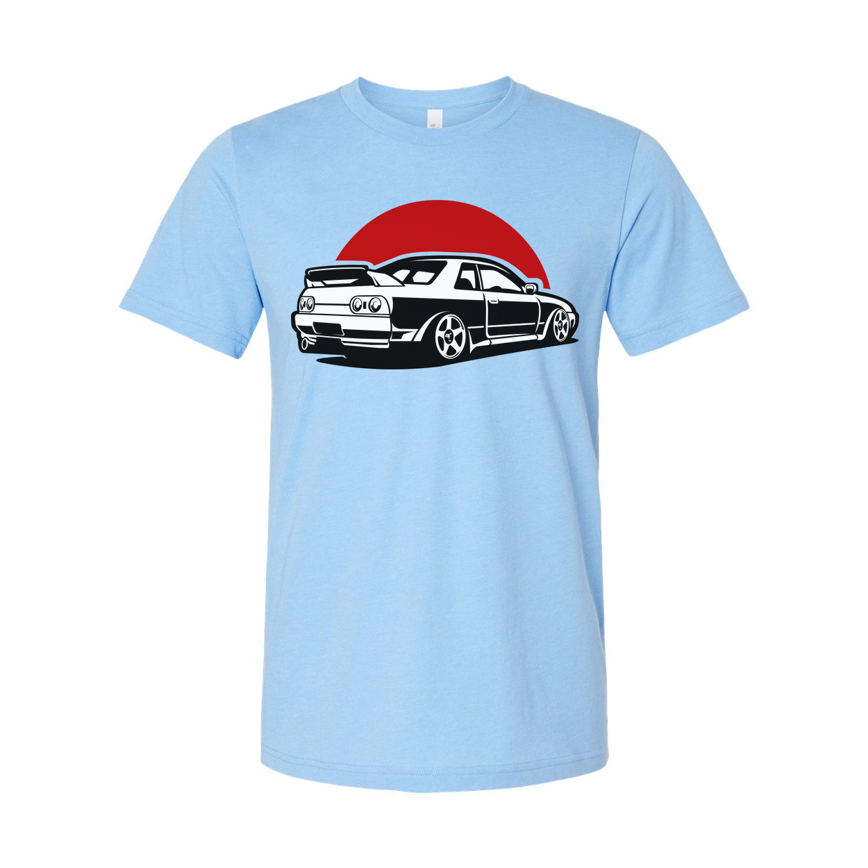 Nissan Skyline GTR R32 Graphic T Shirt For Car Enthusiasts With Bold Black Illustration On White