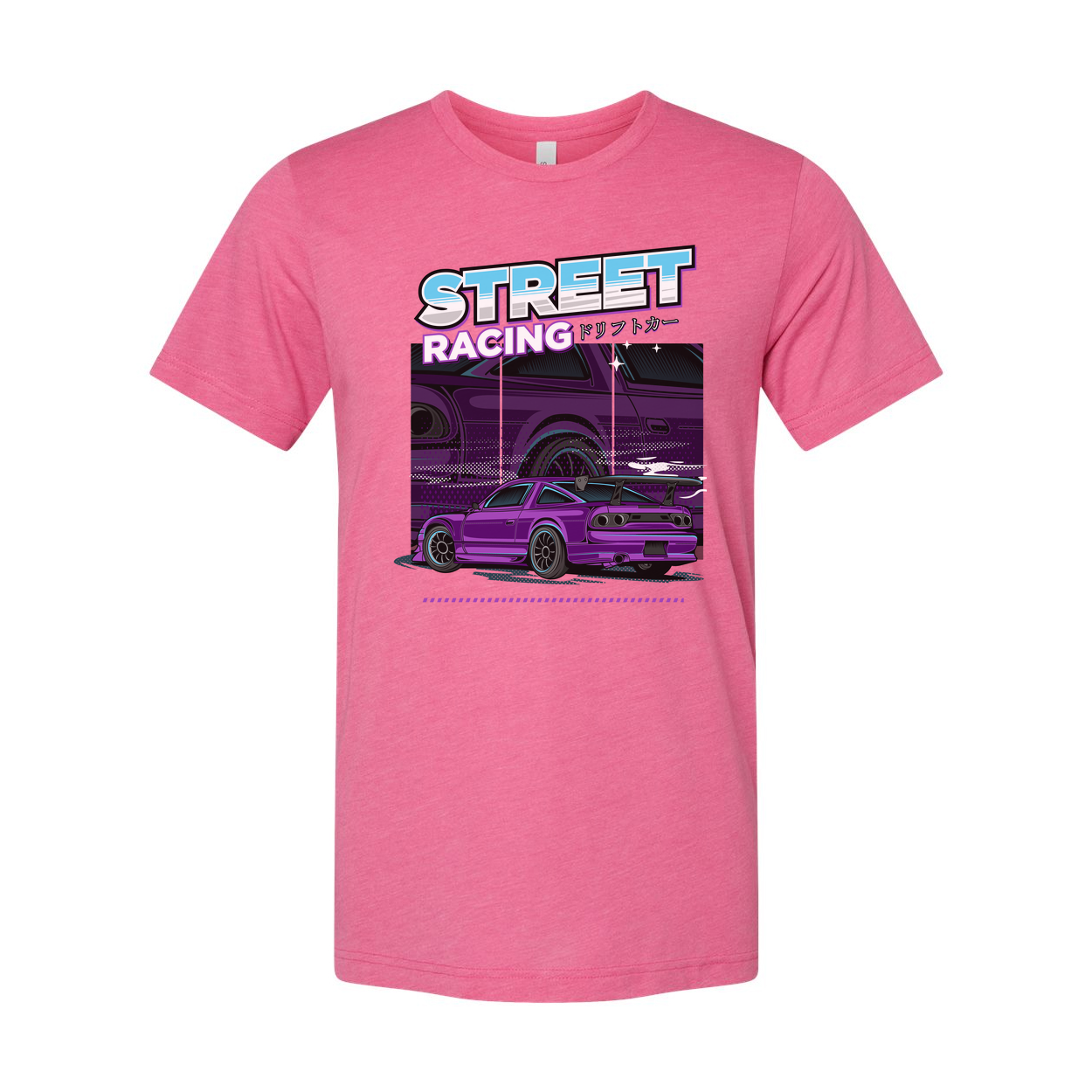 Purple Nissan 240SX Street Racing Graphic T Shirt Unisex Car Enthusiast Apparel Collection