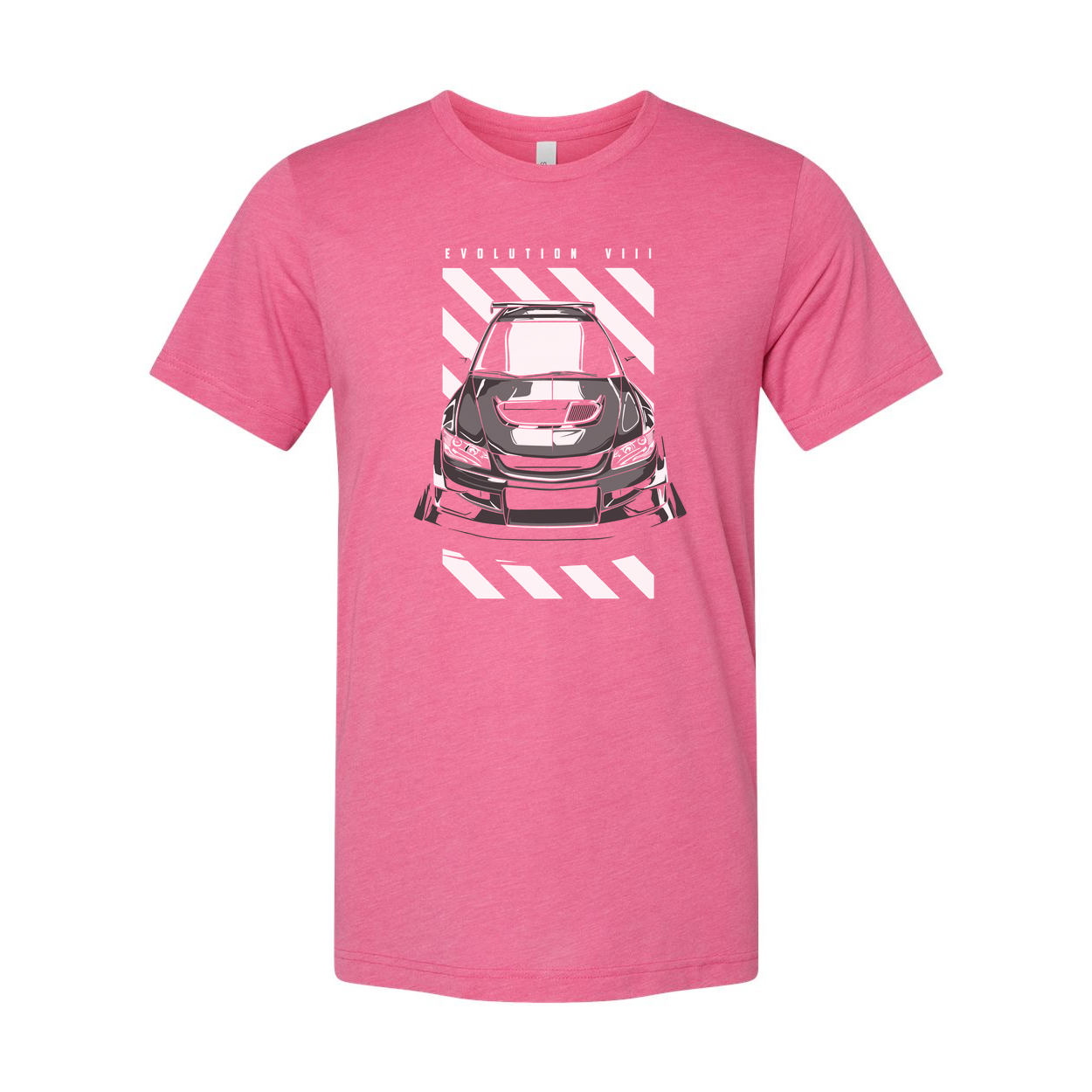 Unisex Mitsubishi Lancer Evolution Evo 8 Car Graphic T Shirt Front View Design Artwork