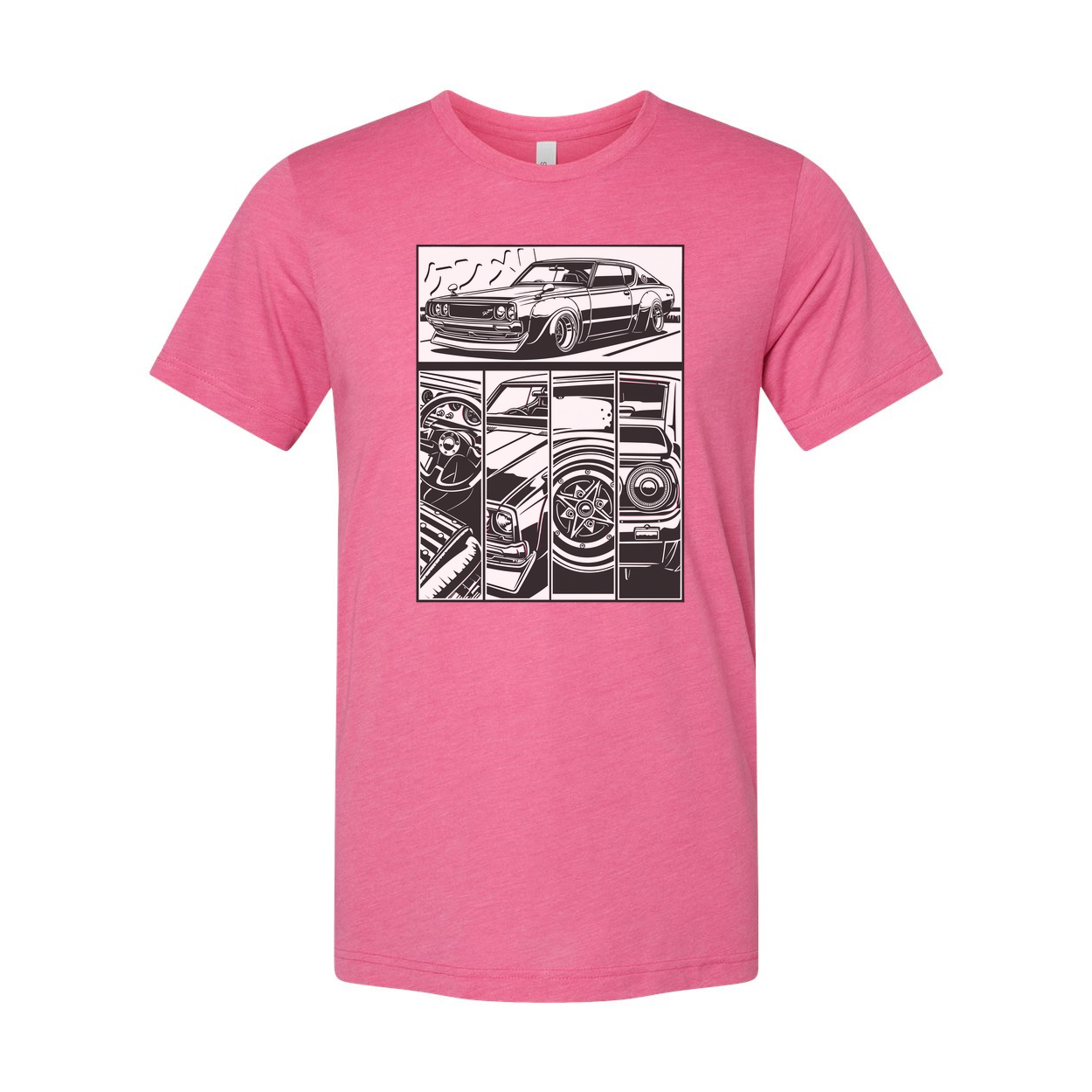 Datsun 240Z Comic Style Car Graphic T Shirt for Unisex Auto Enthusiasts and Car Lovers