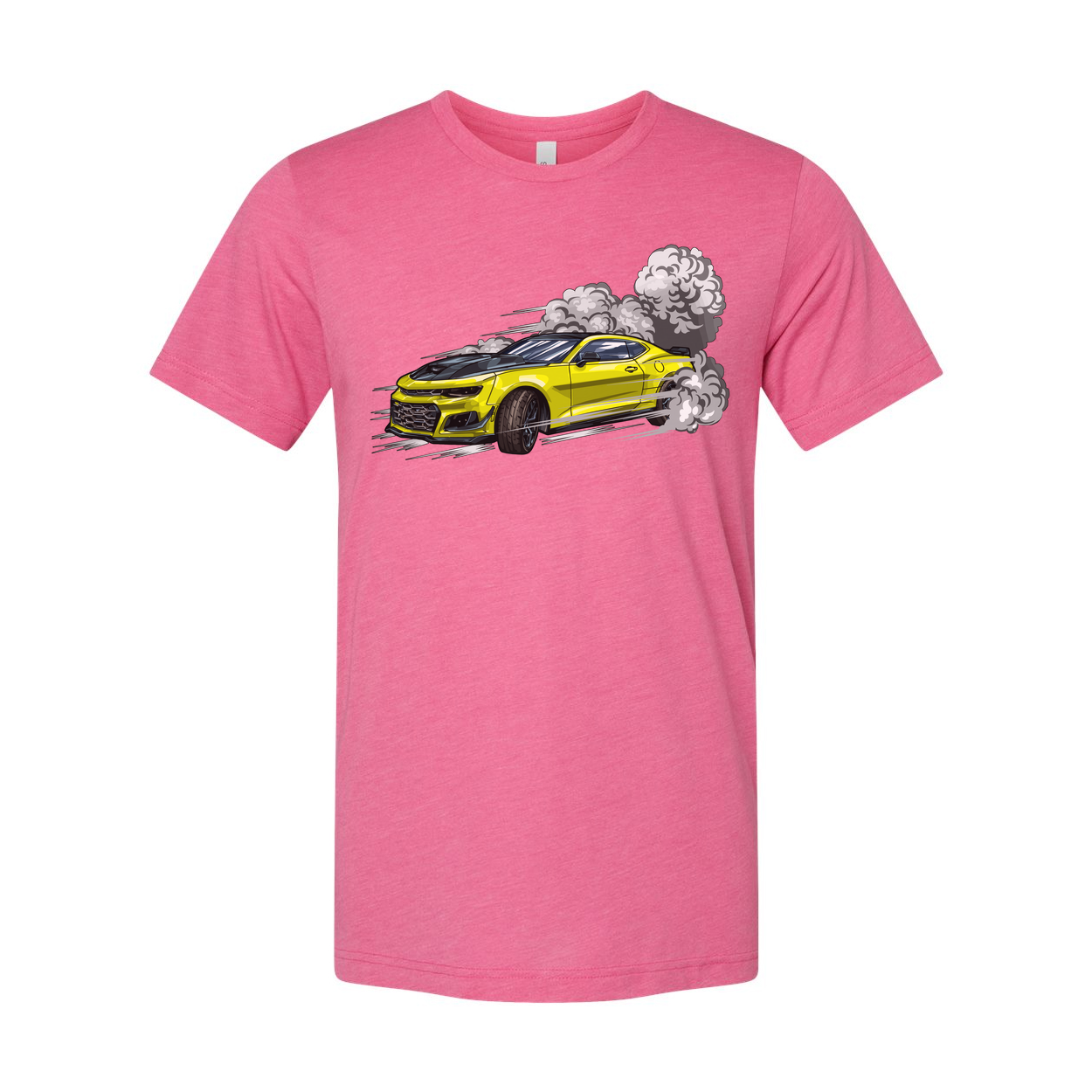 Chevrolet Camaro ZL1 Unisex Graphic T Shirt With Yellow Muscle Car Illustration