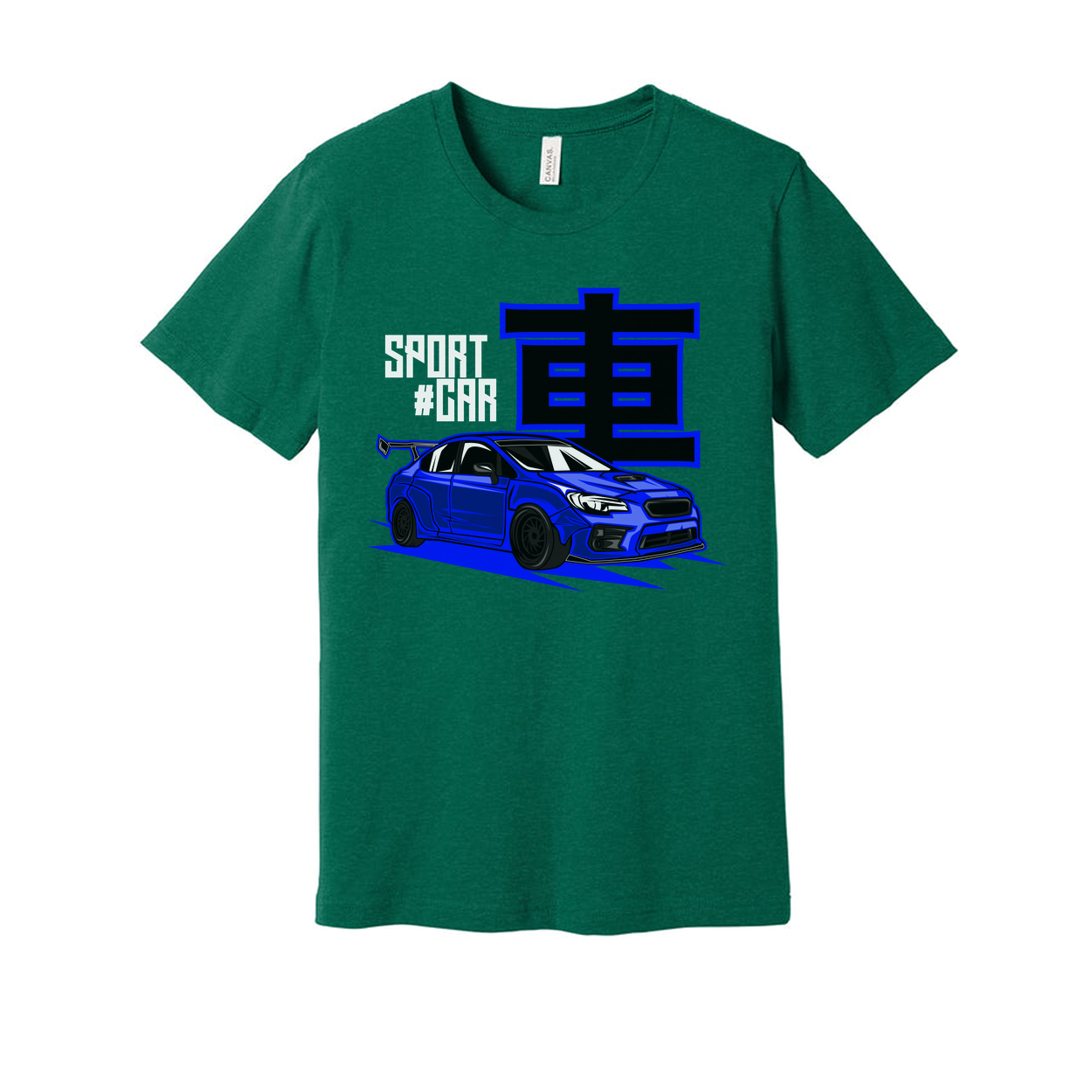 Blue Subaru WRX STI Sports Car Graphic T Shirt For Men Women Unisex Short Sleeve