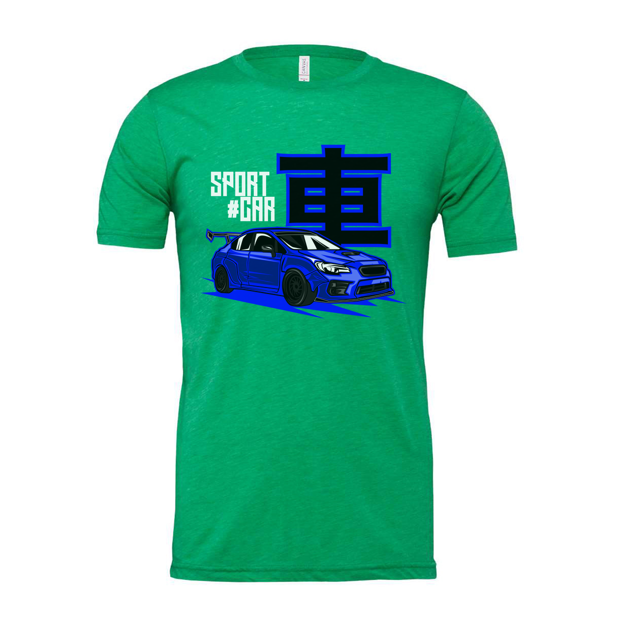 Blue Subaru WRX STI Sports Car Graphic T Shirt For Men Women Unisex Short Sleeve