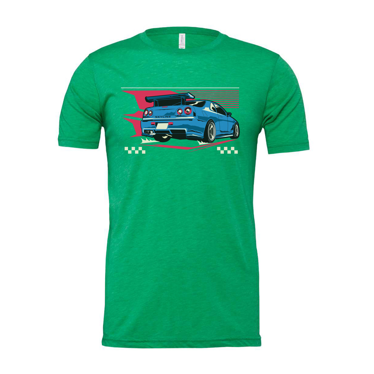 R34 Nissan Skyline GT R Graphic Unisex T Shirt Car Enthusiast Tee With Retro Design