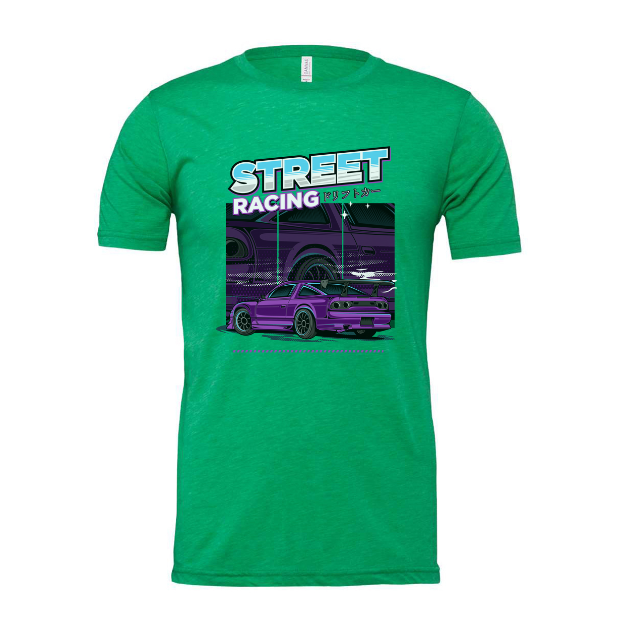 Purple Nissan 240SX Street Racing Graphic T Shirt Unisex Car Enthusiast Apparel Collection