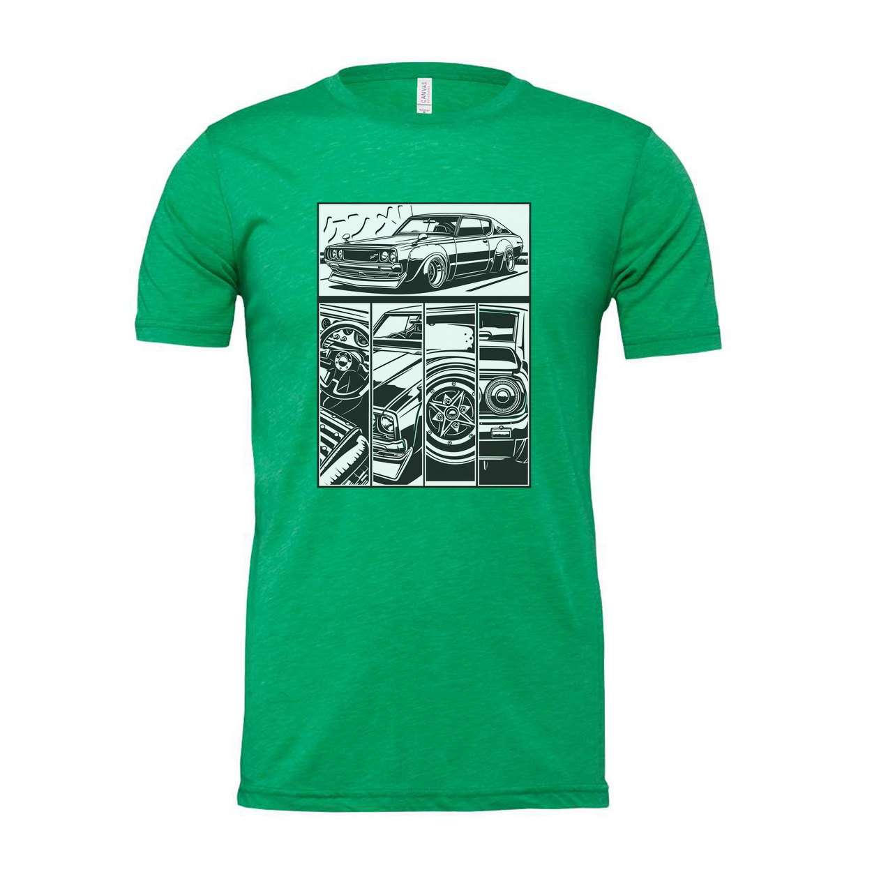 Datsun 240Z Comic Style Car Graphic T Shirt for Unisex Auto Enthusiasts and Car Lovers