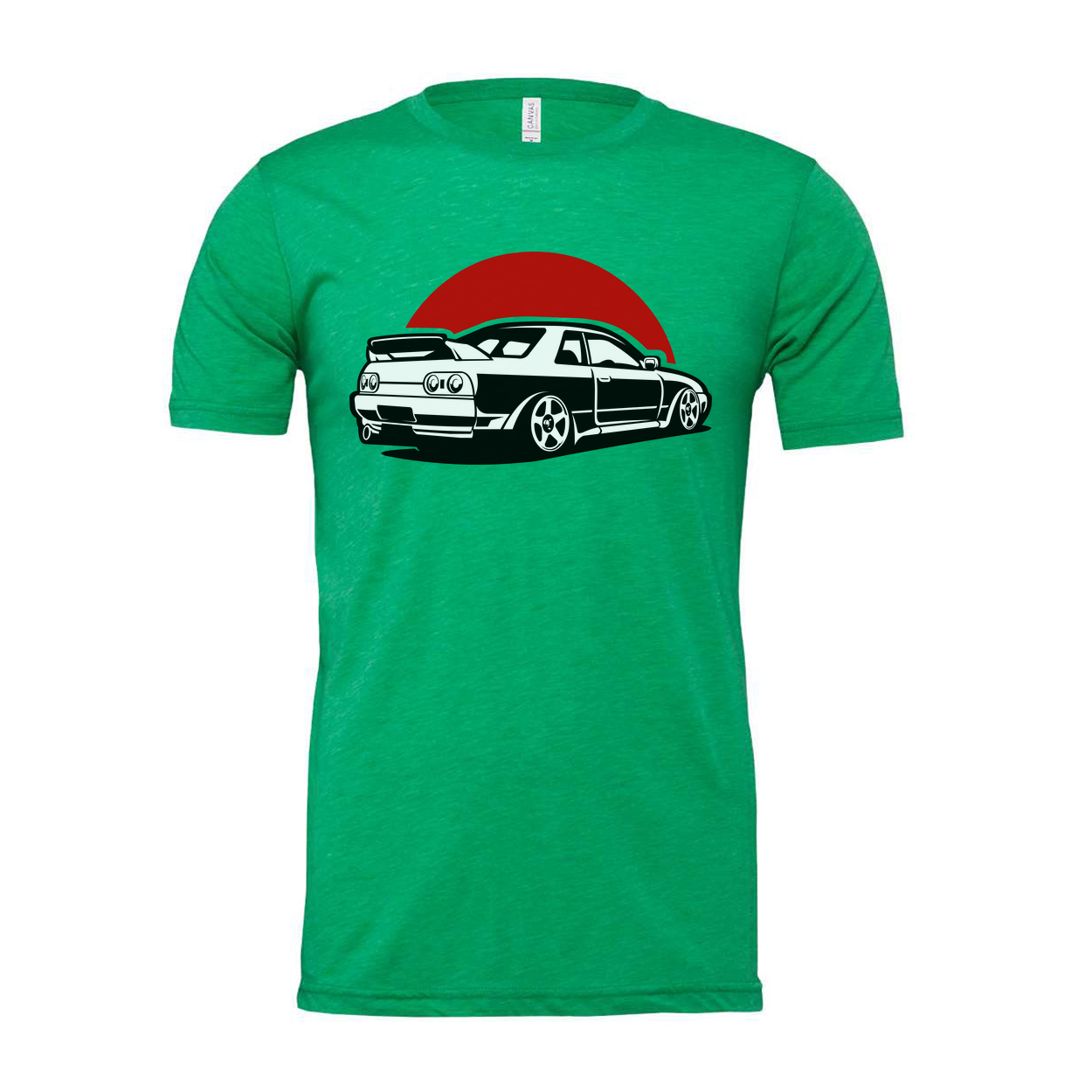 Nissan Skyline GTR R32 Graphic T Shirt For Car Enthusiasts With Bold Black Illustration On White