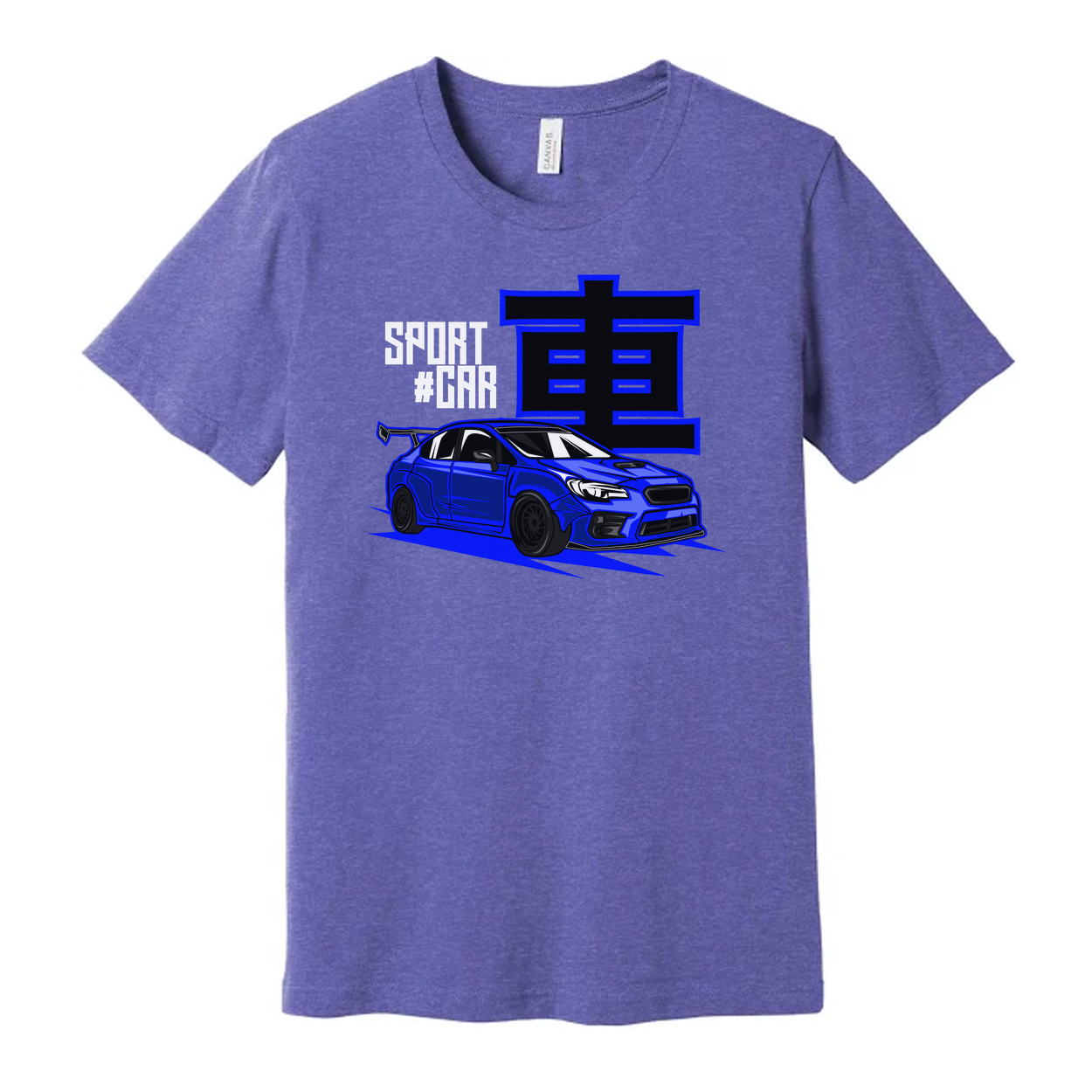 Blue Subaru WRX STI Sports Car Graphic T Shirt For Men Women Unisex Short Sleeve