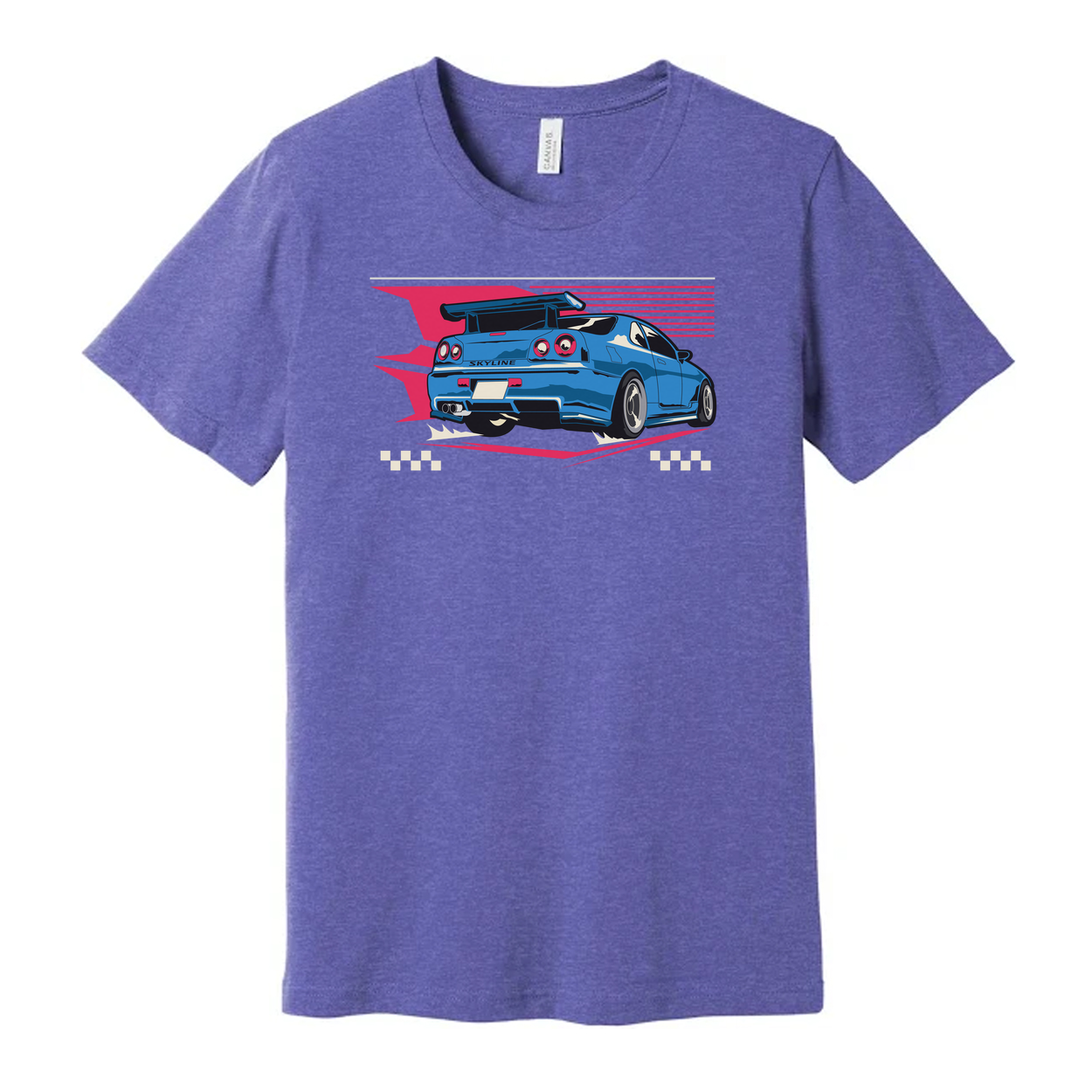 R34 Nissan Skyline GT R Graphic Unisex T Shirt Car Enthusiast Tee With Retro Design