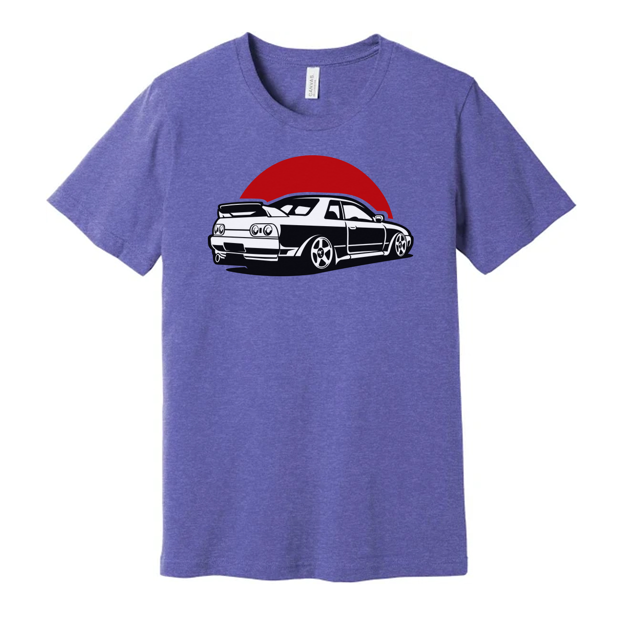 Nissan Skyline GTR R32 Graphic T Shirt For Car Enthusiasts With Bold Black Illustration On White