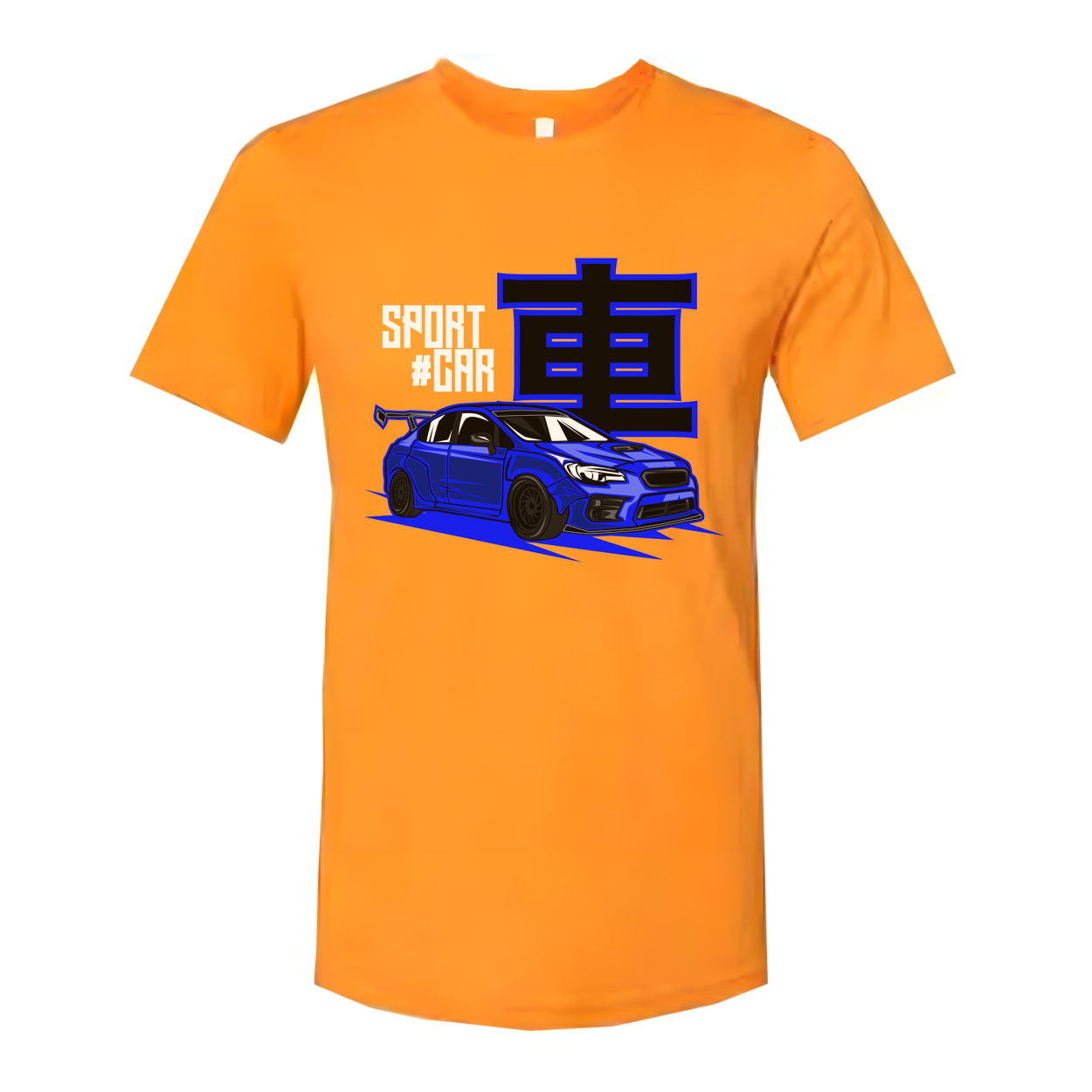Blue Subaru WRX STI Sports Car Graphic T Shirt For Men Women Unisex Short Sleeve