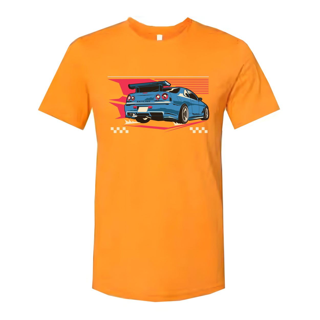 R34 Nissan Skyline GT R Graphic Unisex T Shirt Car Enthusiast Tee With Retro Design