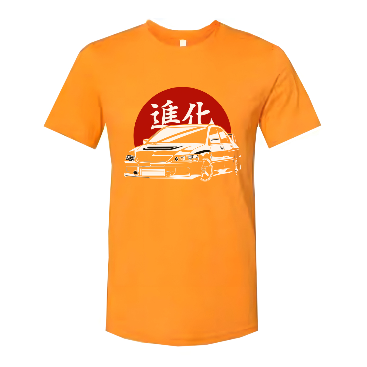 Mitsubishi Evo 8 Unisex T Shirt With Evolution Kanji Red Circle Car Graphic Bold Streetwear Style
