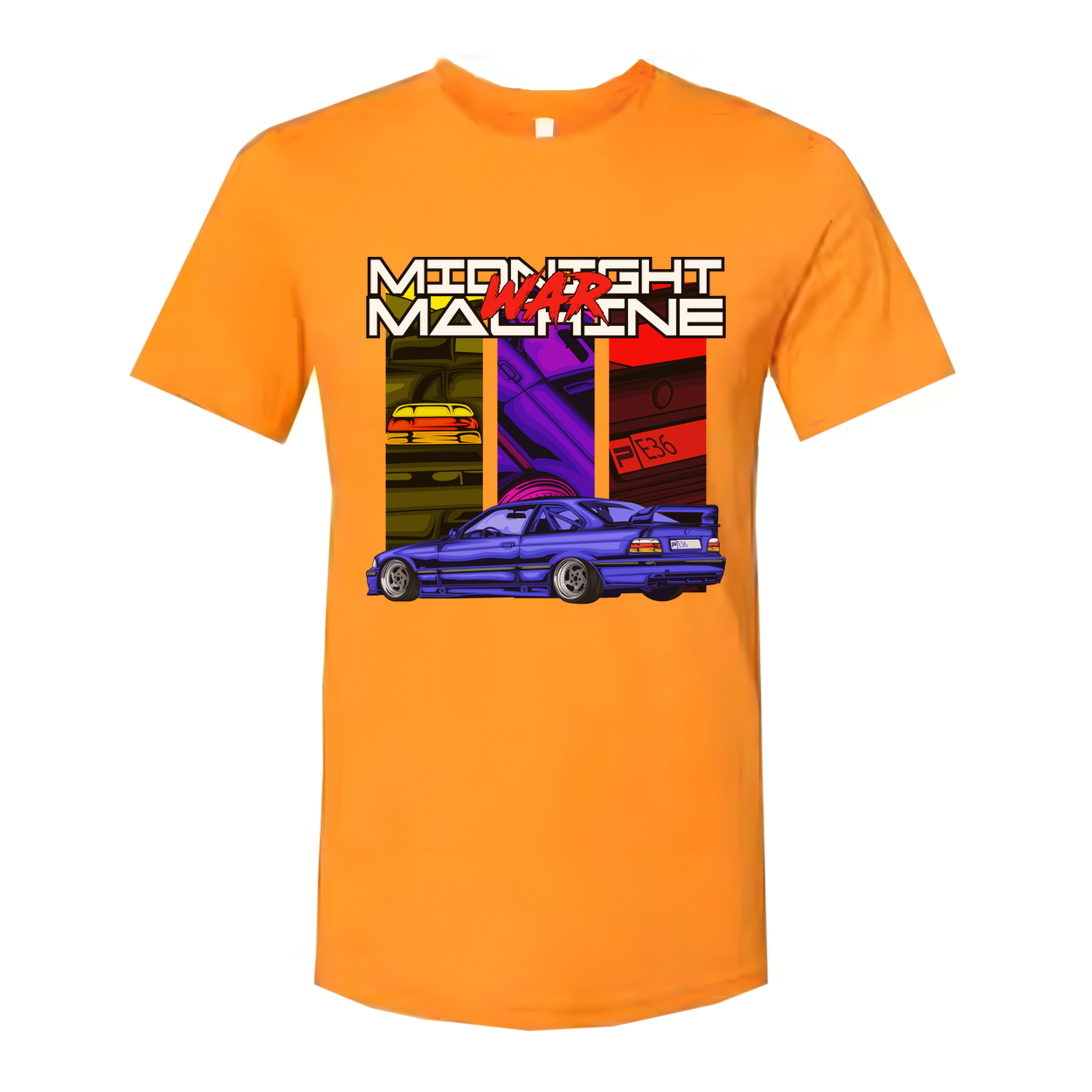 BMW 3 Series Unisex Graphic T Shirt With Blue Car Artwork And Street Racing Design