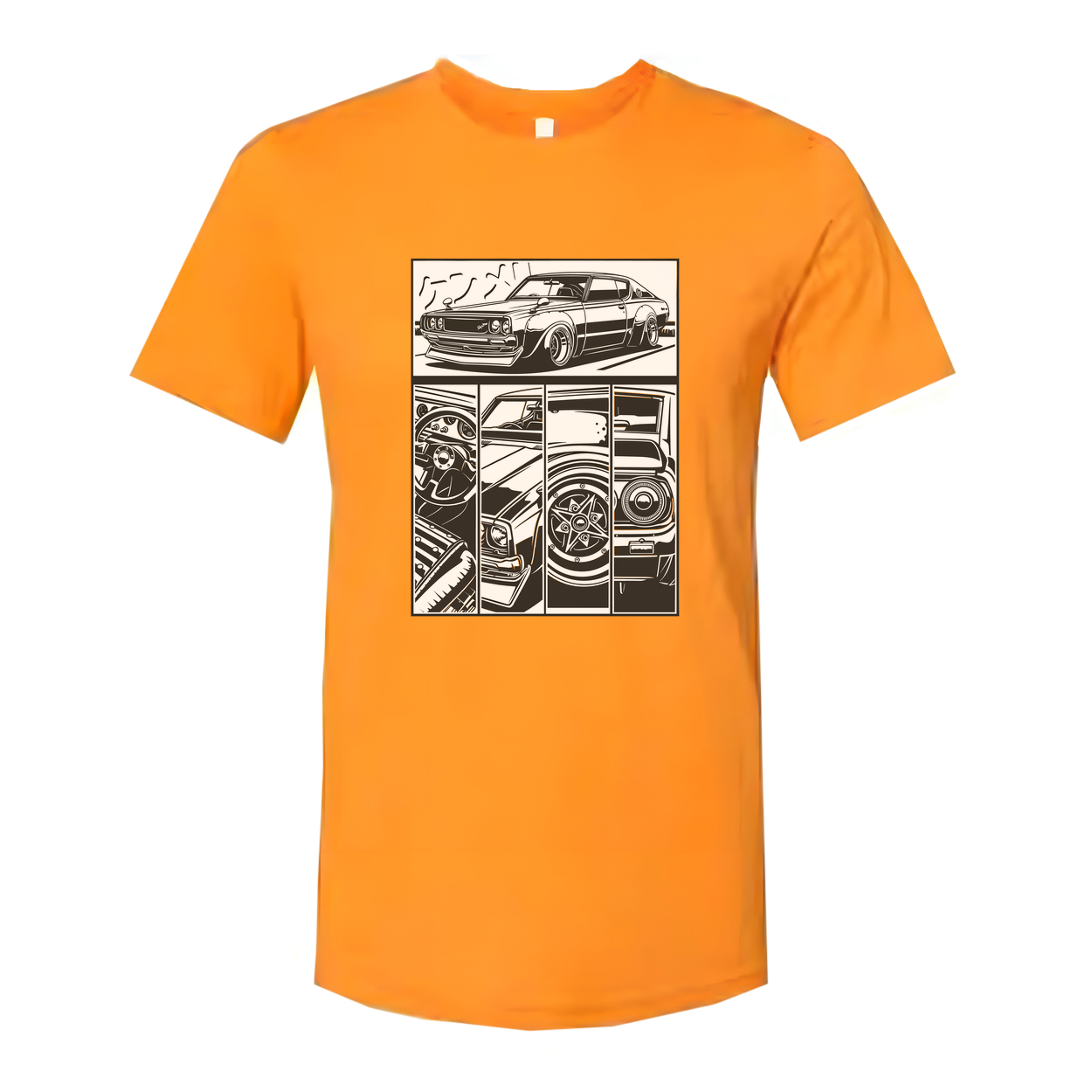 Datsun 240Z Comic Style Car Graphic T Shirt for Unisex Auto Enthusiasts and Car Lovers