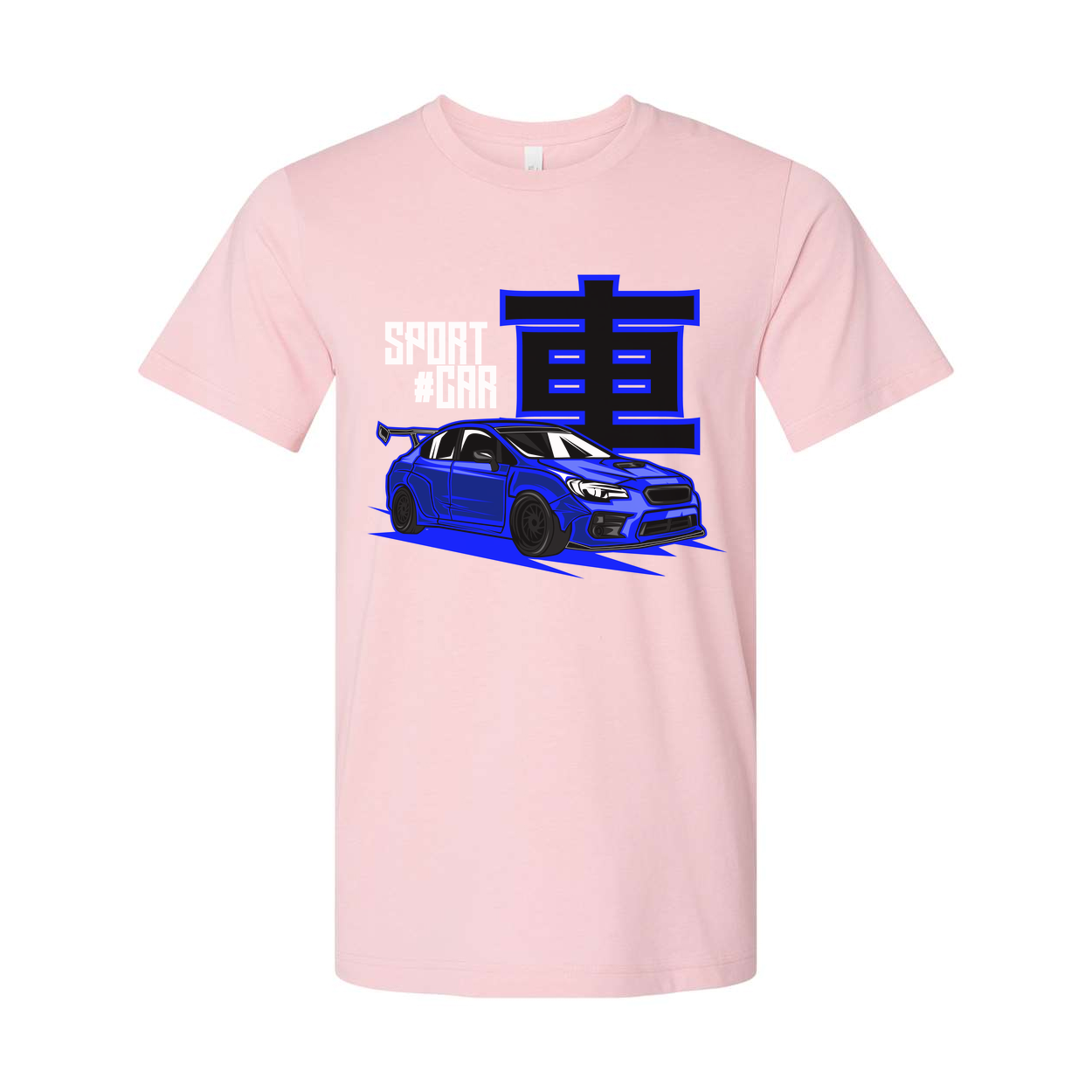 Blue Subaru WRX STI Sports Car Graphic T Shirt For Men Women Unisex Short Sleeve