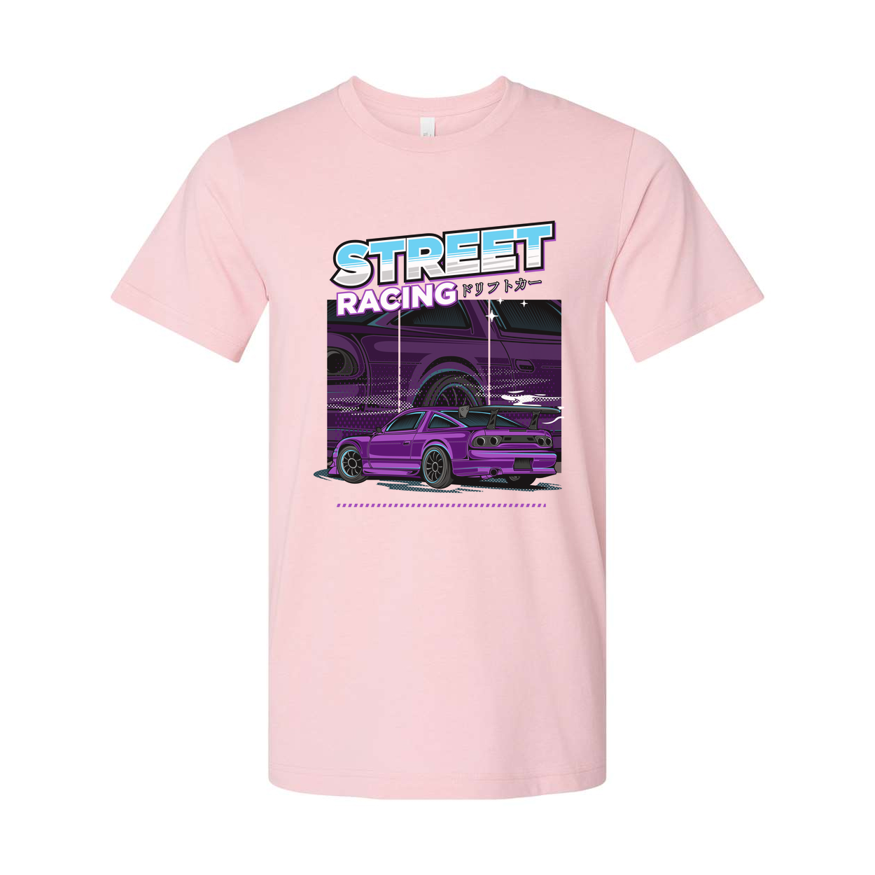 Purple Nissan 240SX Street Racing Graphic T Shirt Unisex Car Enthusiast Apparel Collection