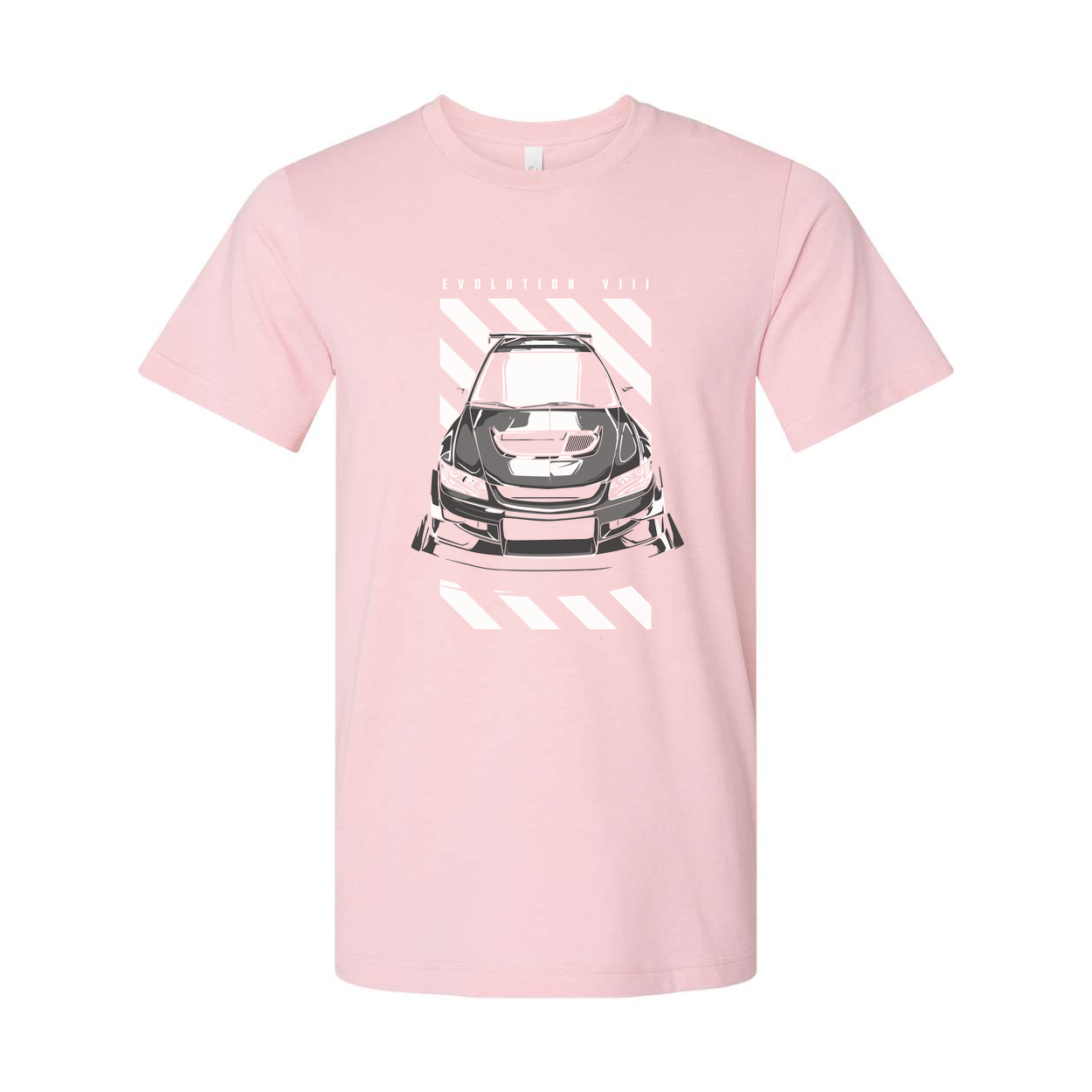 Unisex Mitsubishi Lancer Evolution Evo 8 Car Graphic T Shirt Front View Design Artwork