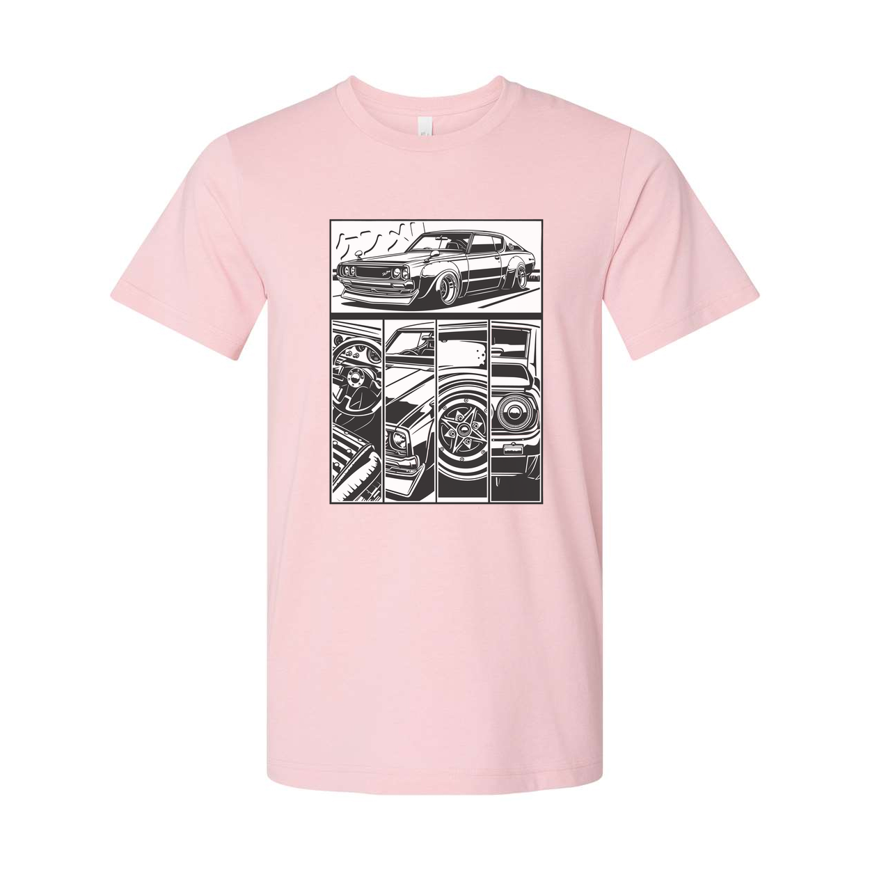 Datsun 240Z Comic Style Car Graphic T Shirt for Unisex Auto Enthusiasts and Car Lovers