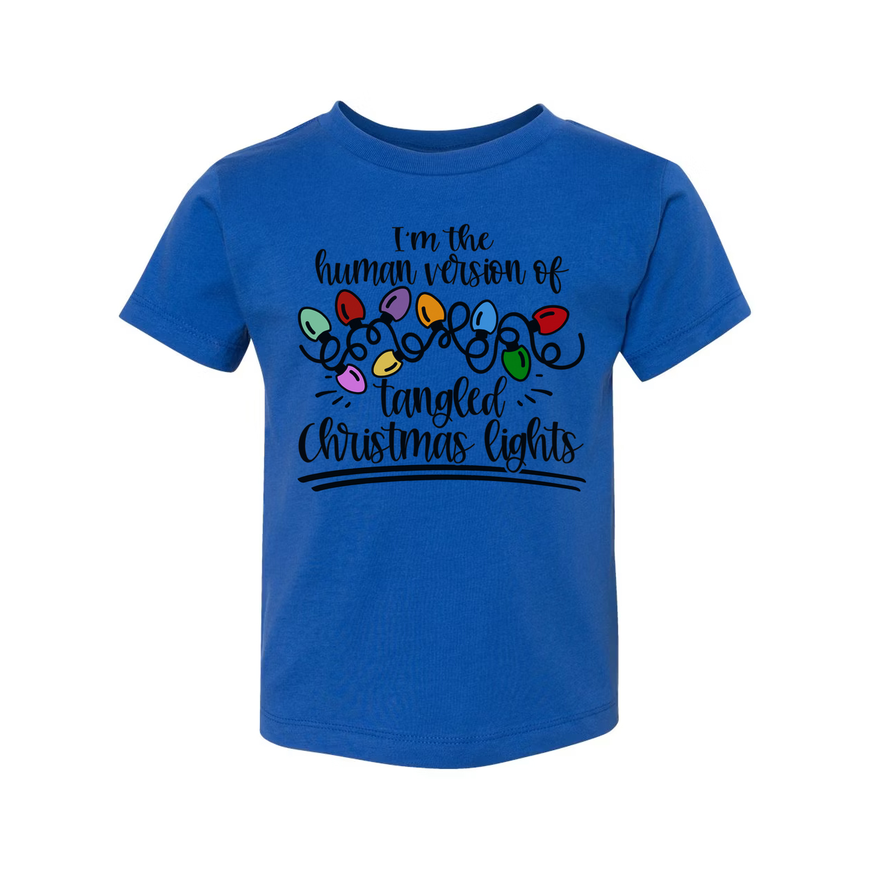 I'm The Human Version Of Tangled Christmas Lights Unisex T Shirt For Holiday Cheer
