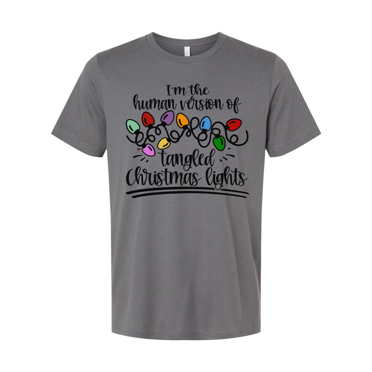 I'm The Human Version Of Tangled Christmas Lights Unisex T Shirt For Holiday Cheer