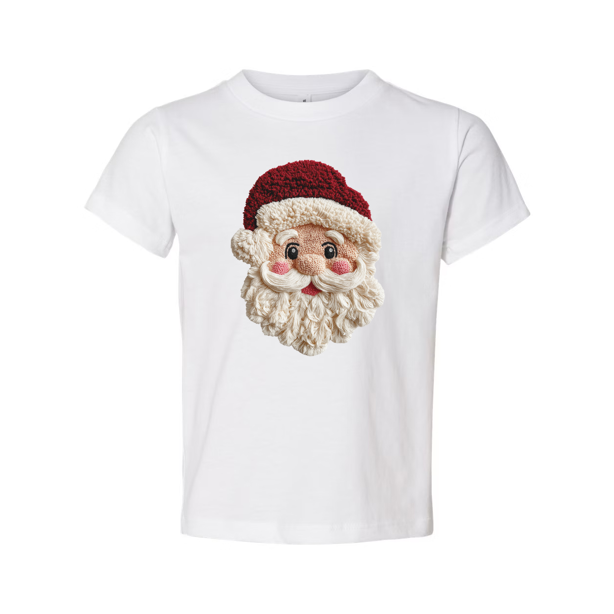 Santa Claus Face Christmas Tee For Men And Women Festive Holiday Gift
