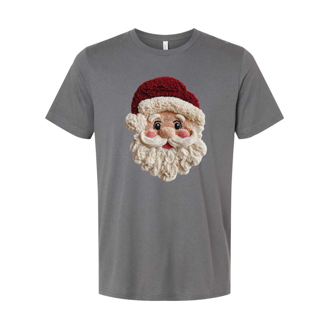 Santa Claus Face Christmas Tee For Men And Women Festive Holiday Gift