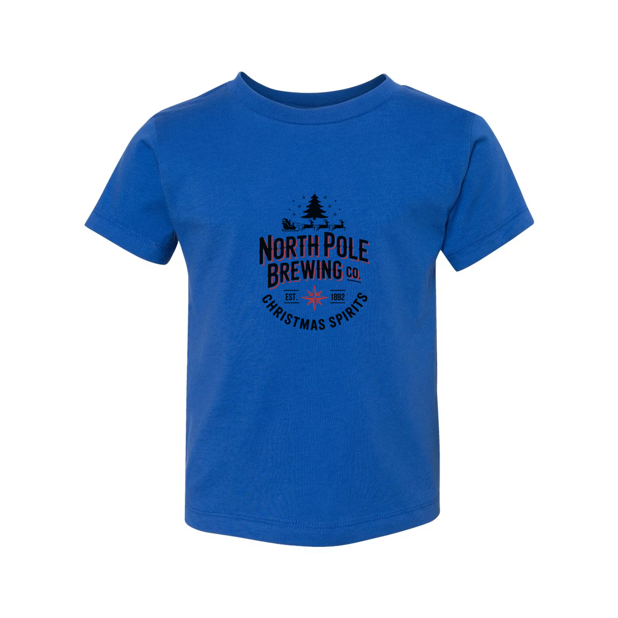 North Pole Brewing Co Christmas Spirits Unisex T Shirt With Holiday Logo Design Graphic