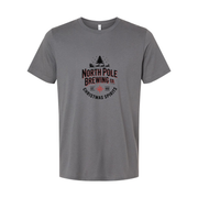 North Pole Brewing Co Christmas Spirits Unisex T Shirt With Holiday Logo Design Graphic