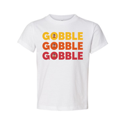 Gobble Gobble Gobble Thanksgiving Unisex T Shirt With Colorful Gradient Text Design
