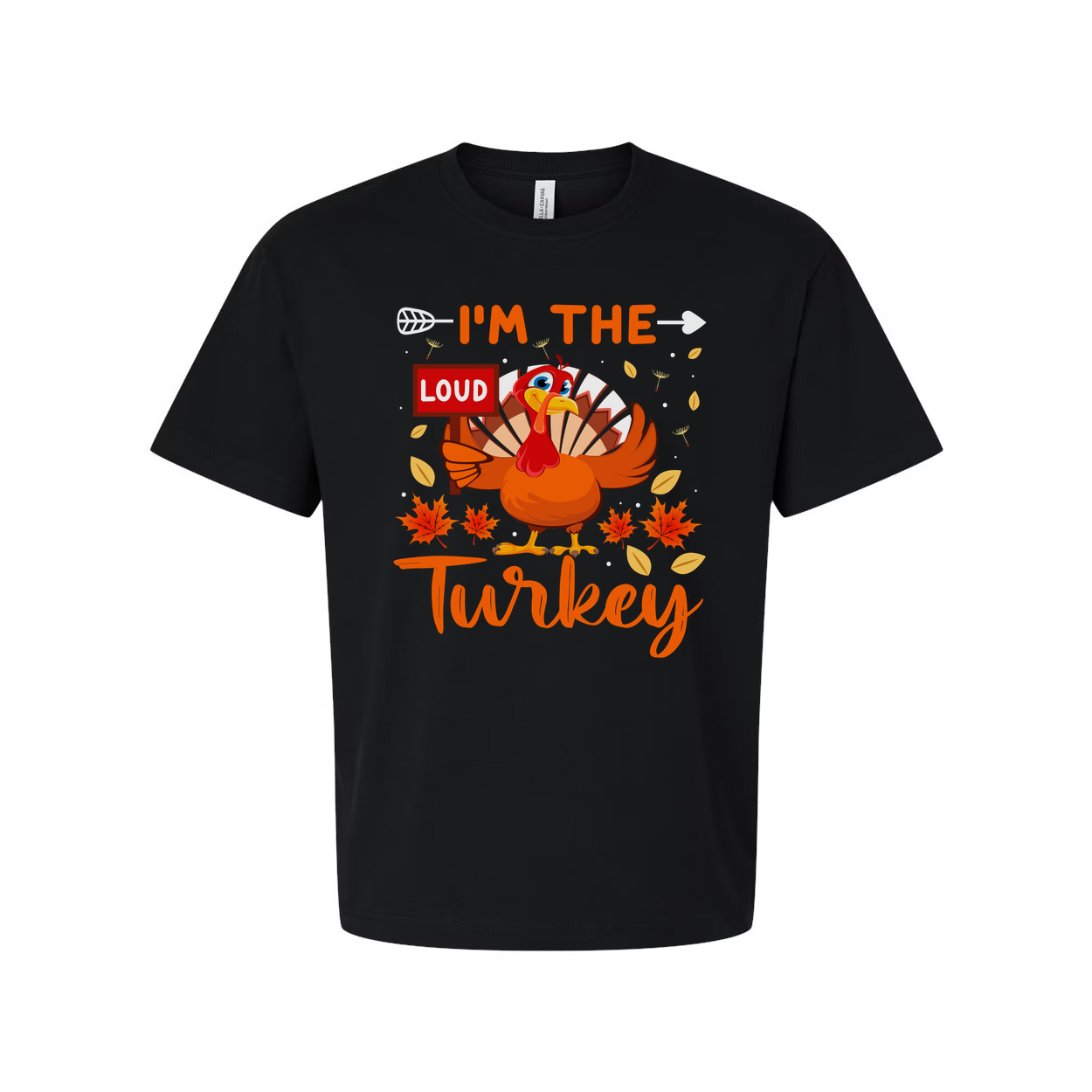 Thanksgiving Unisex T Shirt Loud Turkey Graphic Tee With Autumn Leaves And Bold Colors